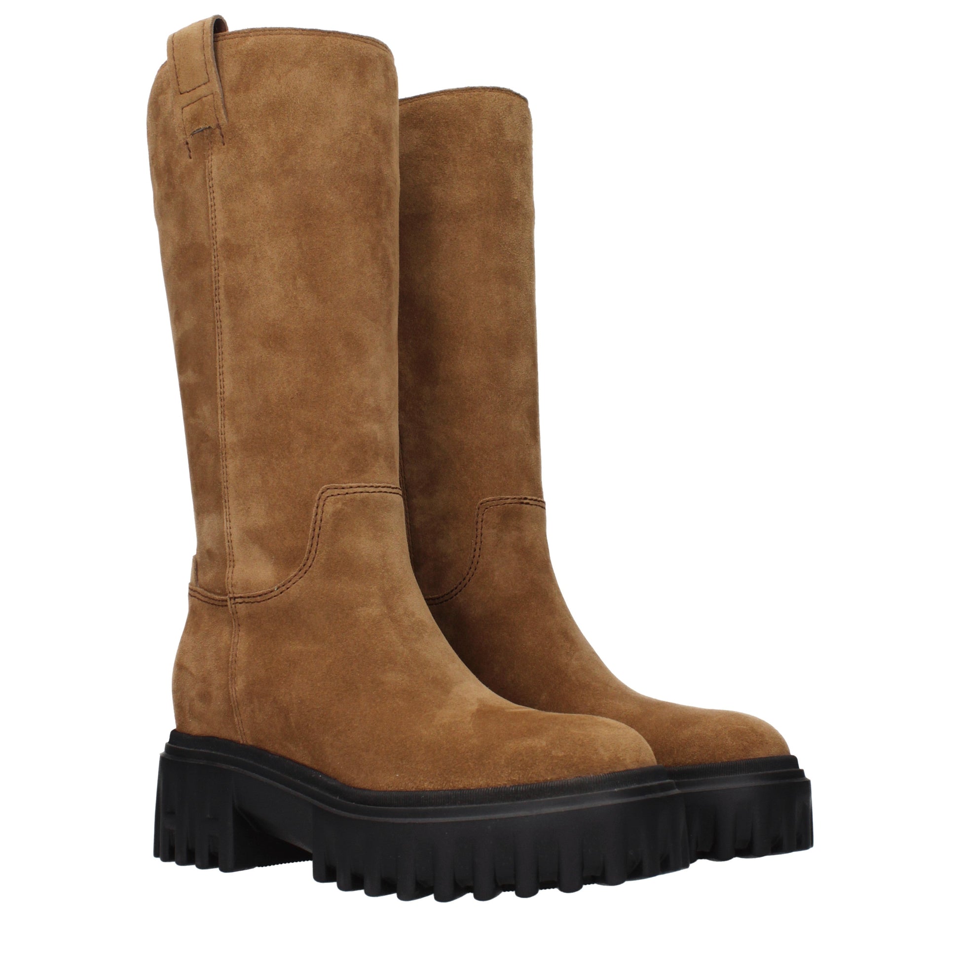 Hogan Boots Women Suede Brown