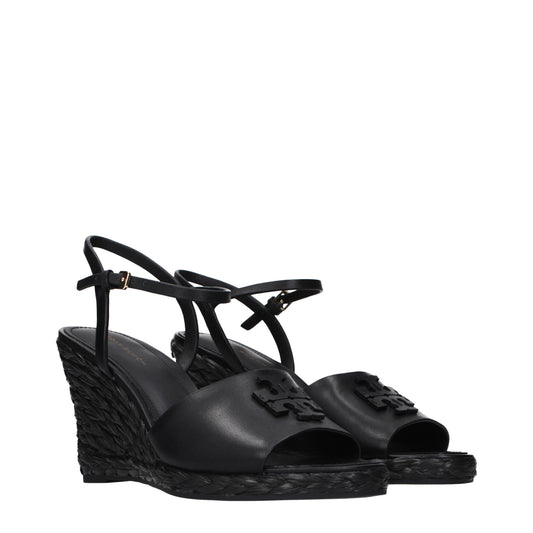 Tory Burch Wedges Women Leather Black