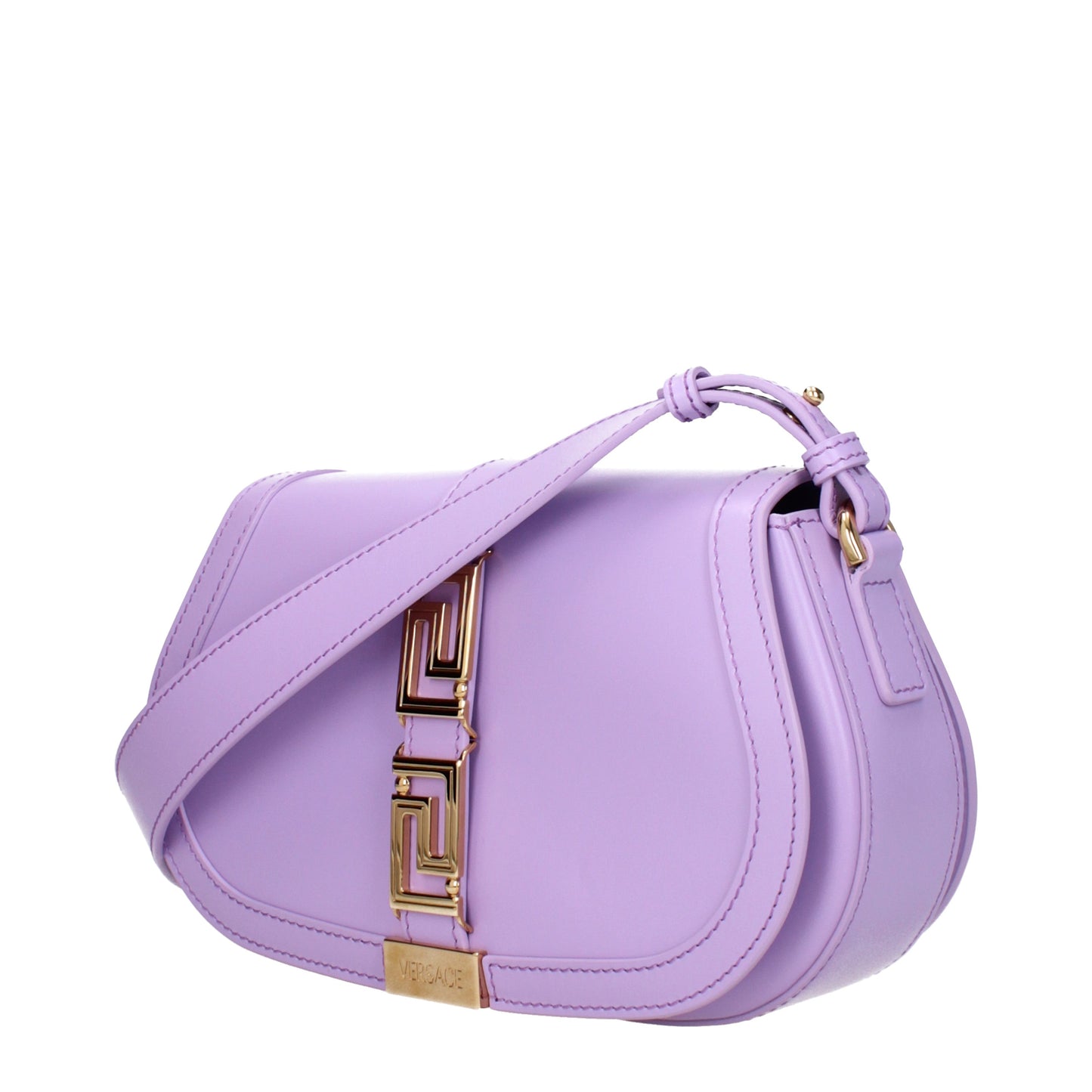 Versace Crossbody Bags Women Leather Violet/Light Violet