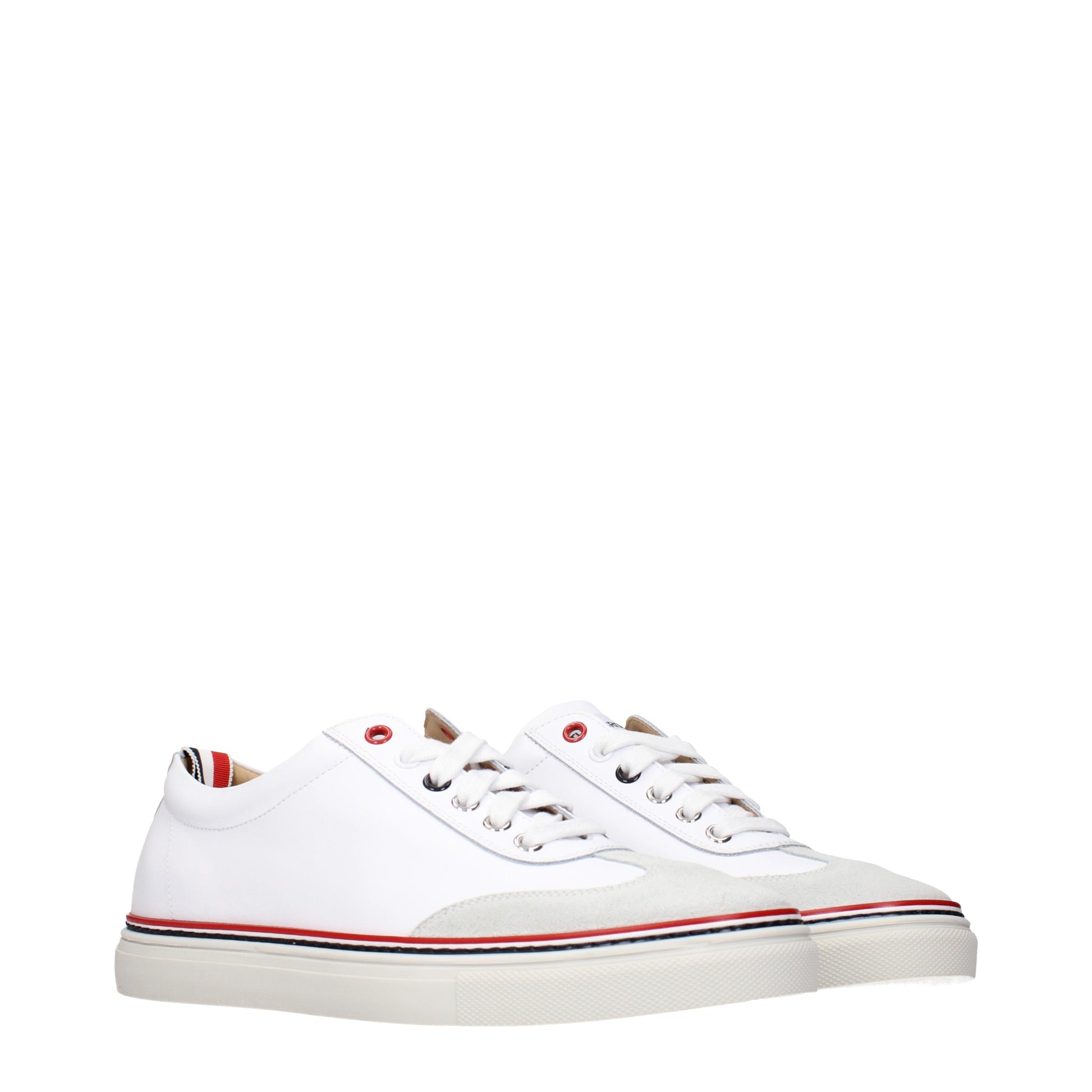 Thom Browne Sneakers Men Leather White/Light Grey