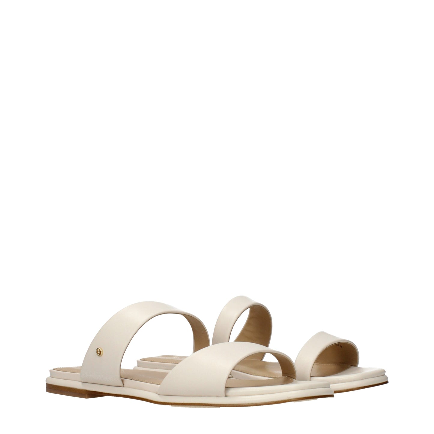 Michael Kors Women's Slippers and Clogs Leather Cream