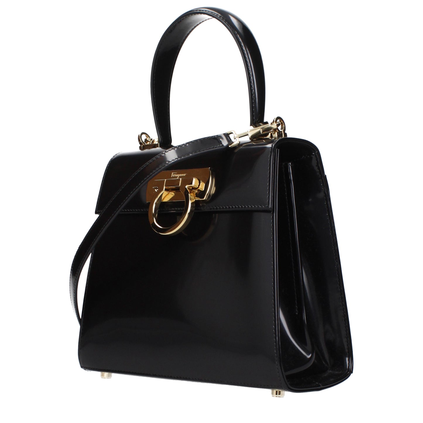 Salvatore Ferragamo Handbags Women Leather Black