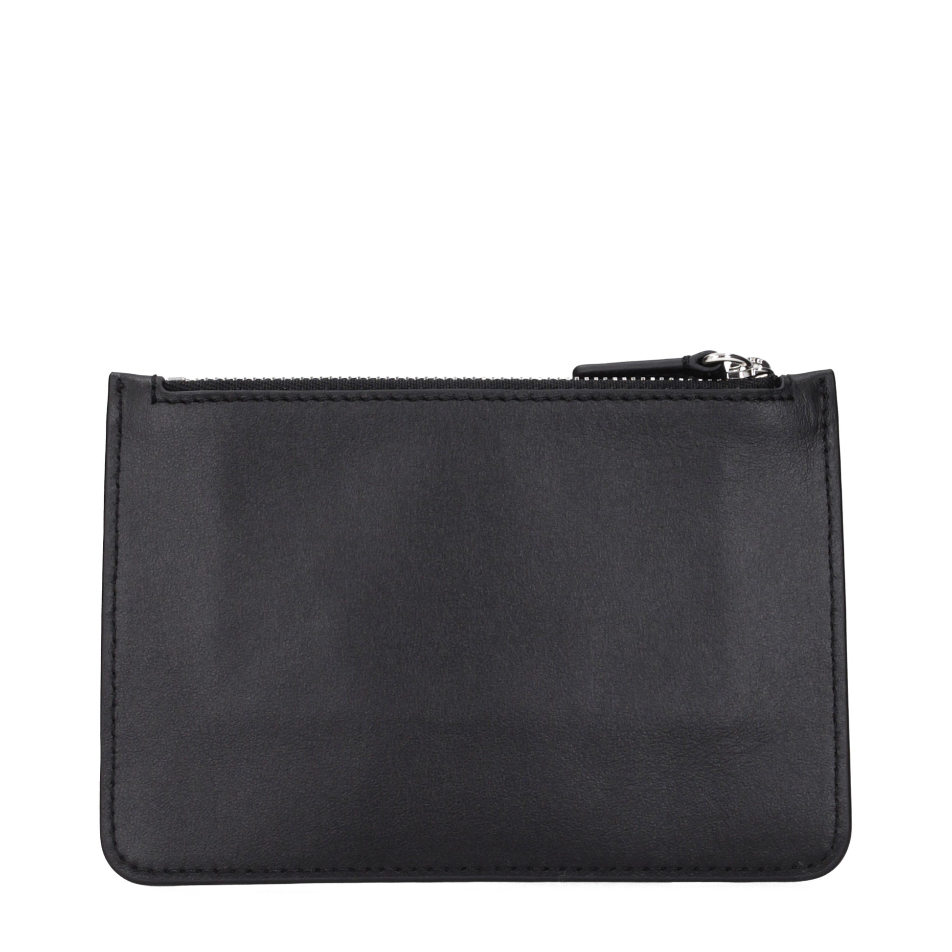 Courrèges Coin Purses Women Leather Black