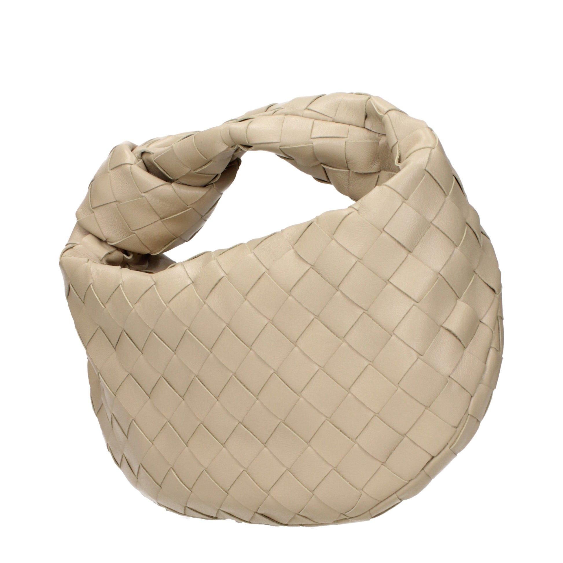 Bottega Veneta Handbags Women Leather Beige/Ecru