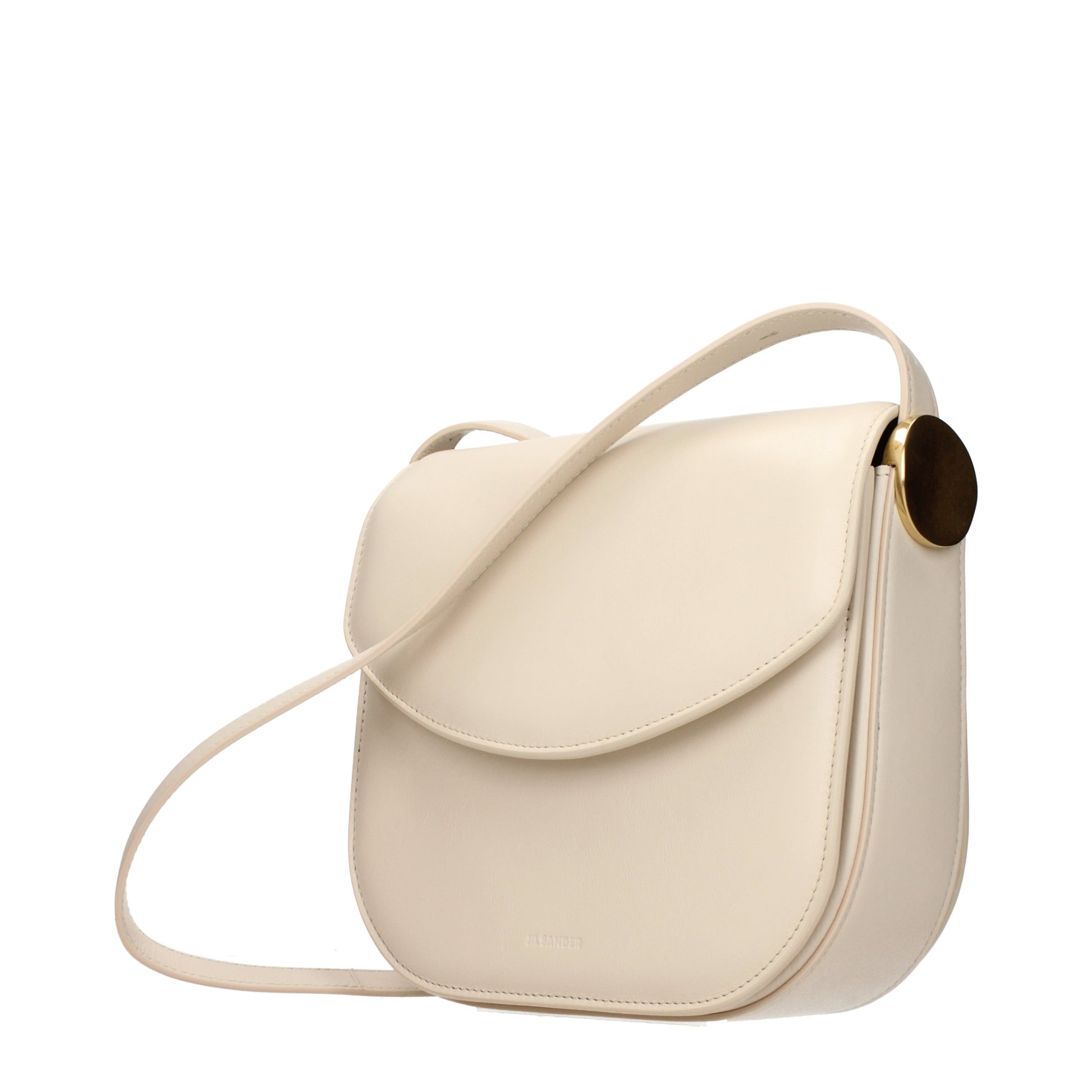 Jil Sander Crossbody Bags Women Leather Beige