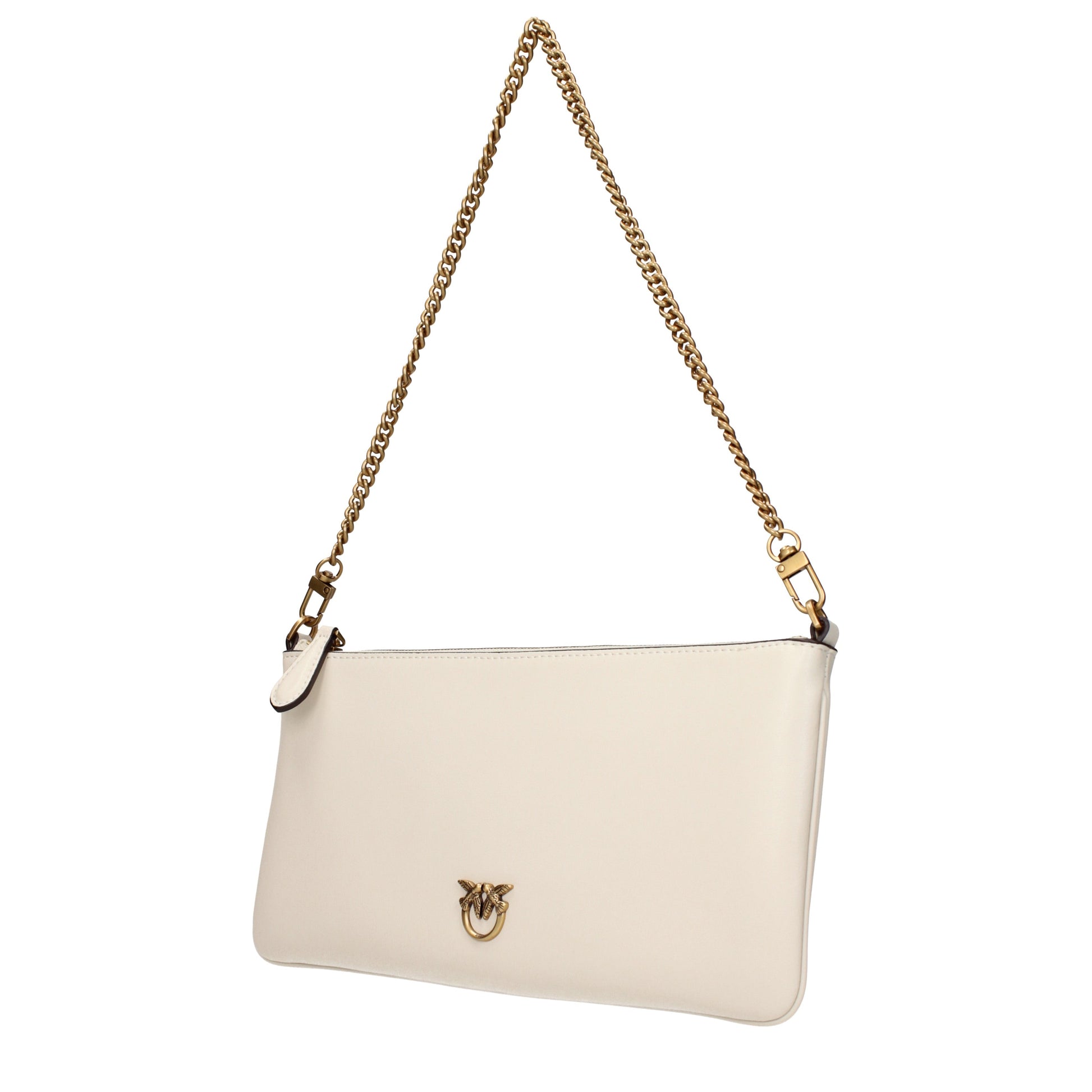 Pinko Shoulder Bags Women Leather Beige