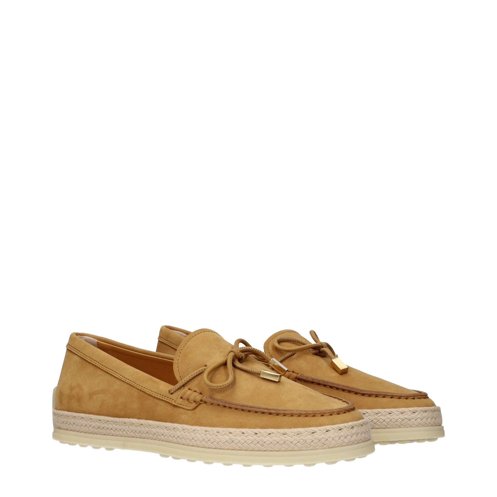 Tod's Loafers Women Suede Brown/Camel