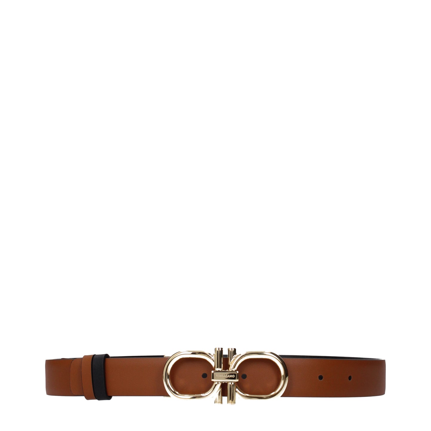 Salvatore Ferragamo Belts Women Leather Black/Natural