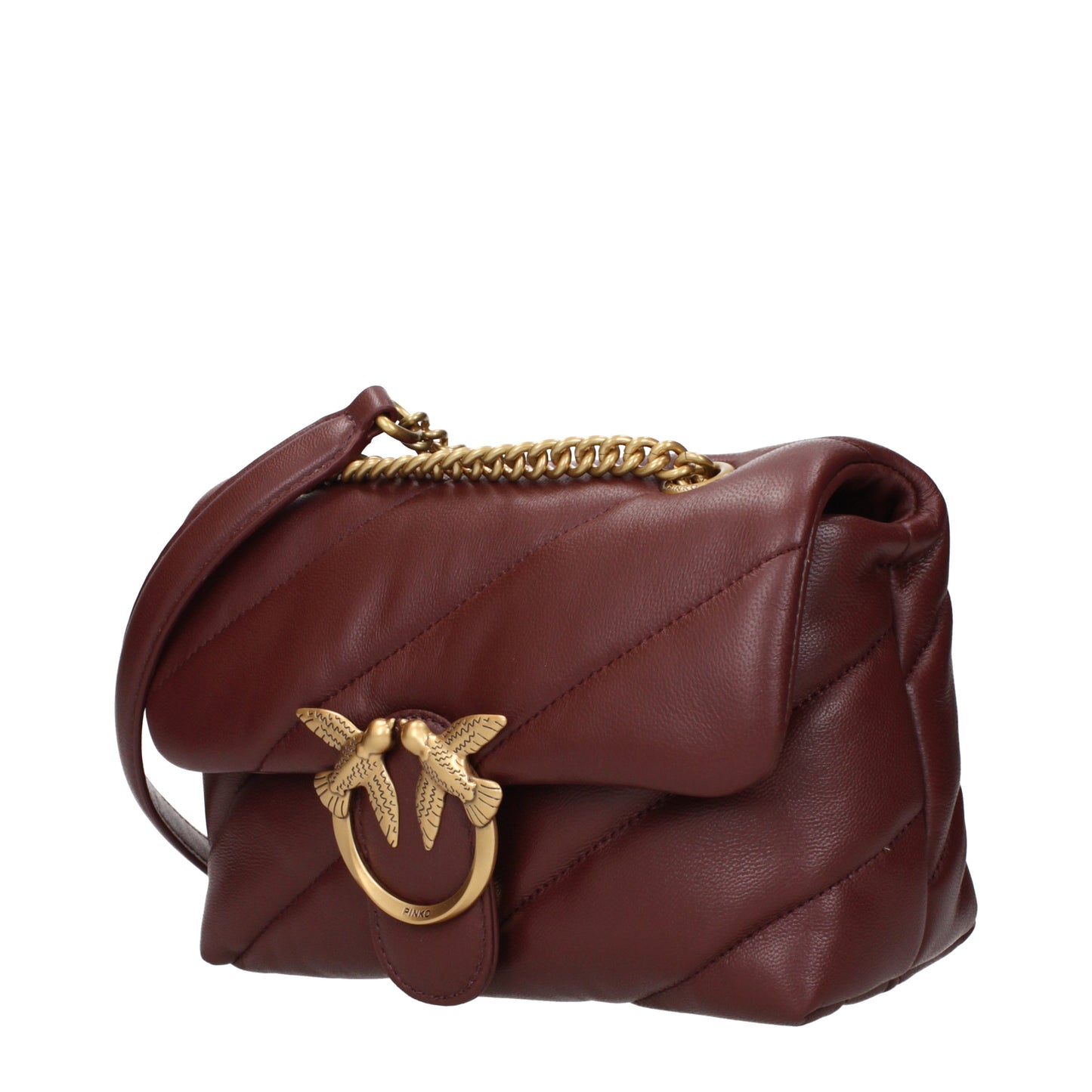 Pinko Shoulder Bags Women Leather Red/Burgundy