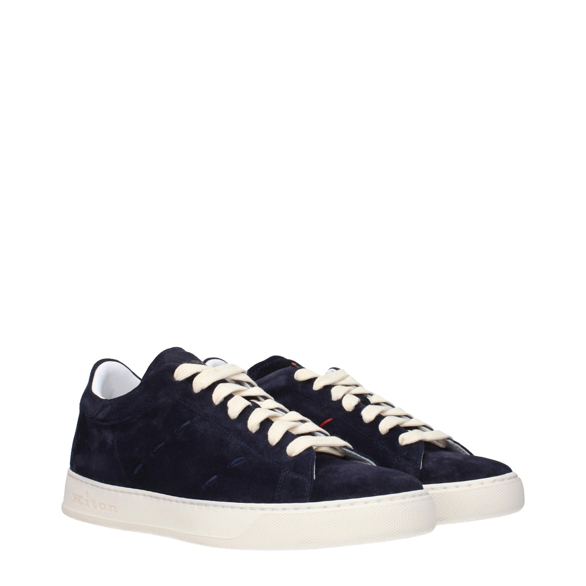 Kiton Sneakers Men Suede Blue