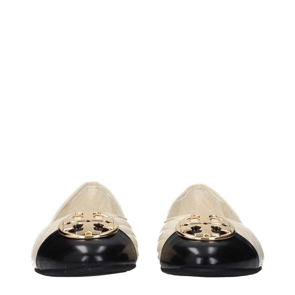 Tory Burch Ballet Flats Women Leather Beige/Light Cream