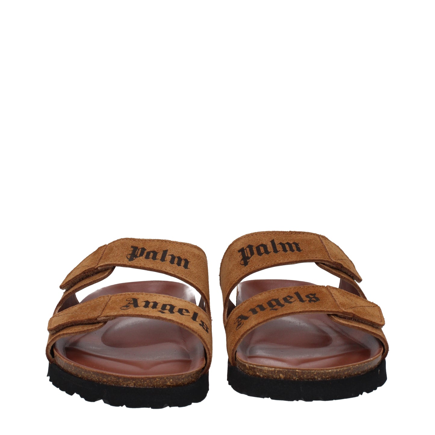 Palm Angels Sandals & Slippers Men Leather Brown