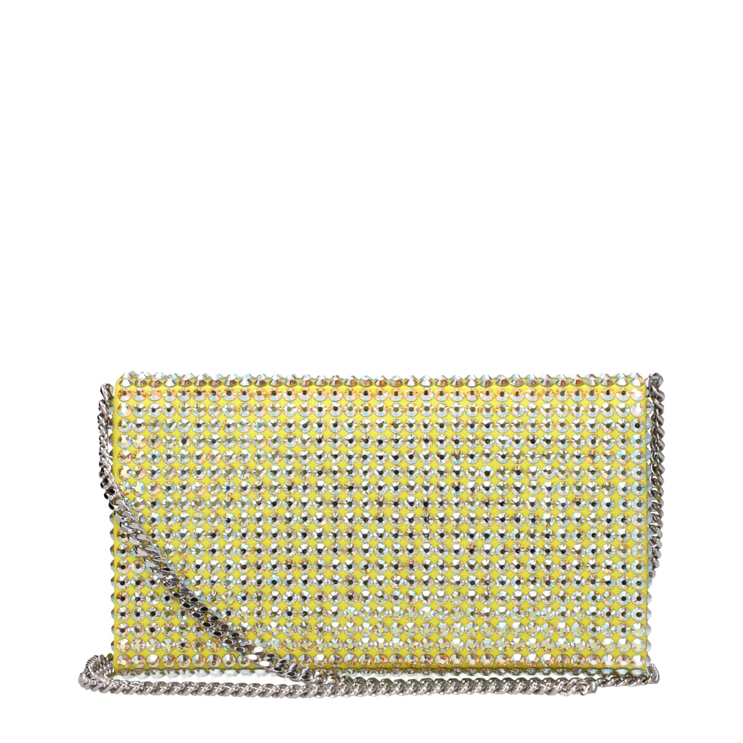 Amina Muaddi Clutches Women Satin Yellow