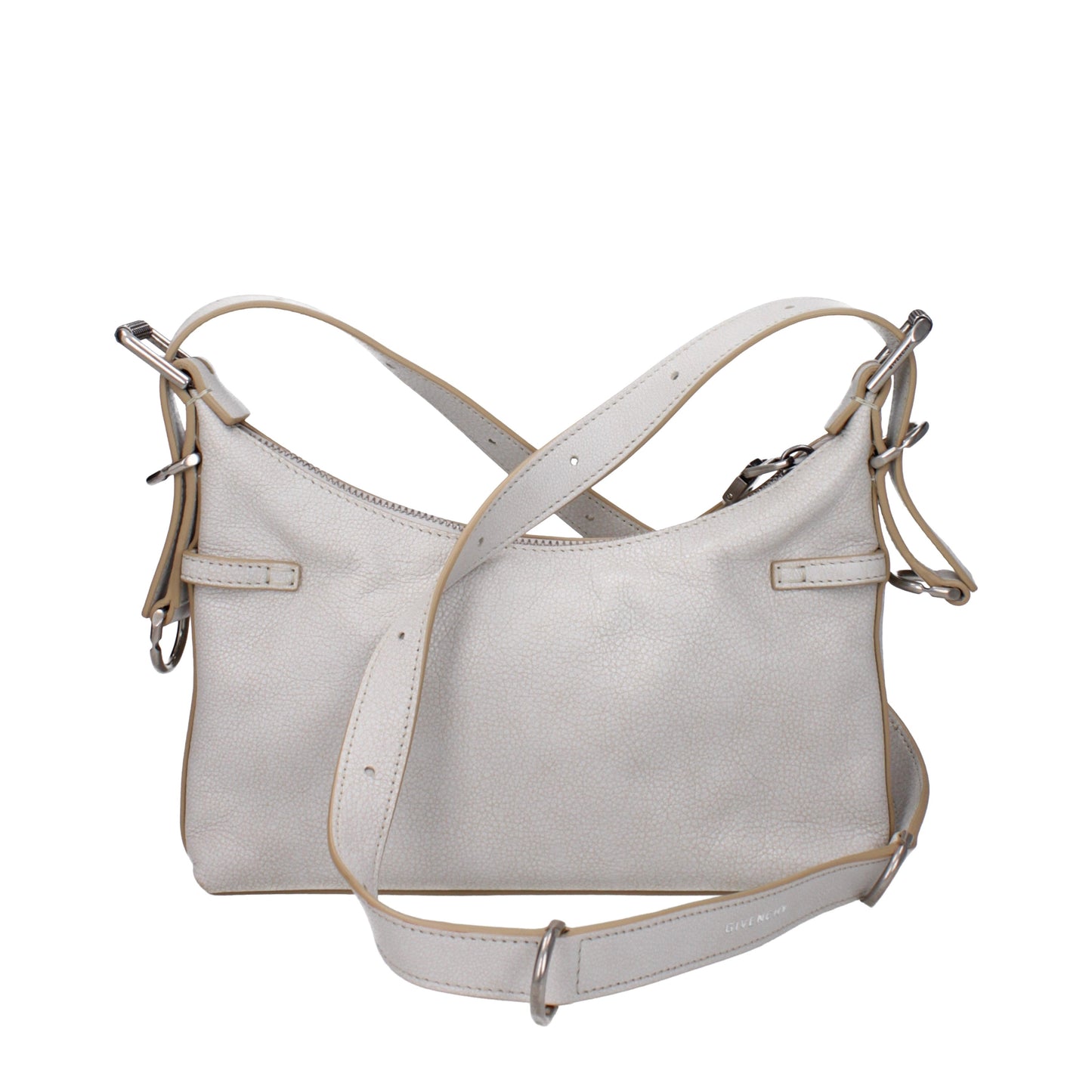 Givenchy Shoulder Bags Women Leather Gray/Ivory