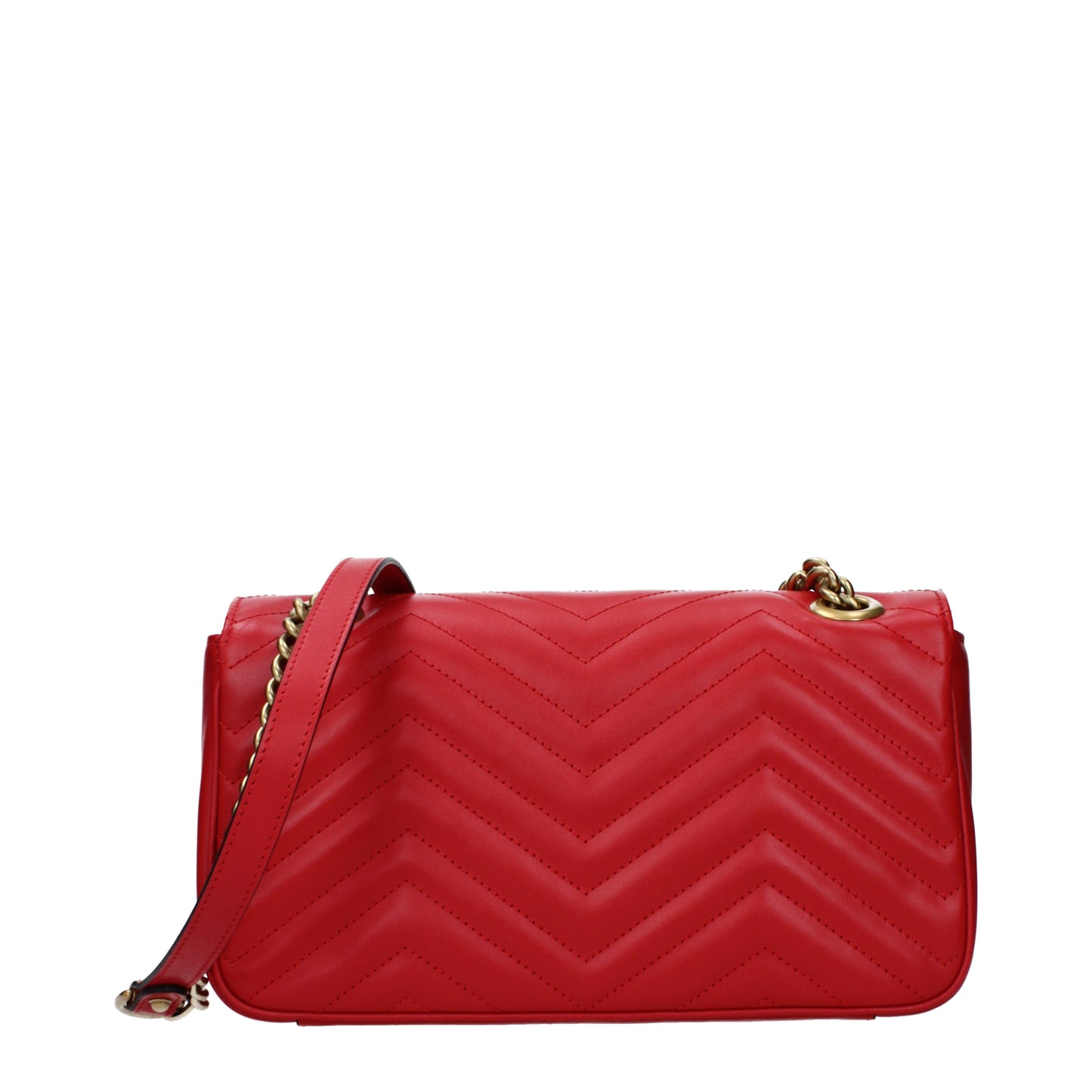 Gucci Crossbody Bags Women Leather Red