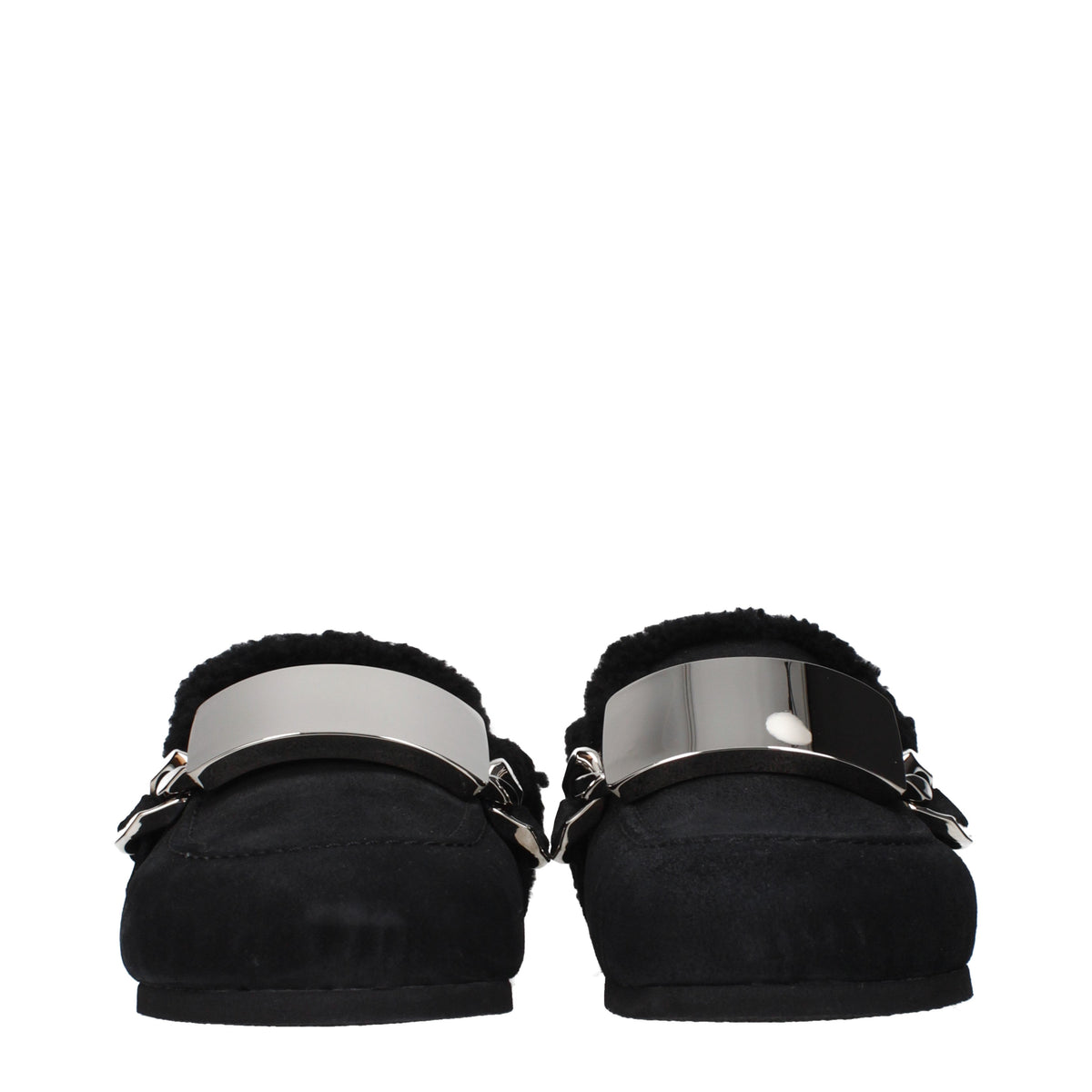 Jw Anderson Slippers and Clogs Men Suede Black