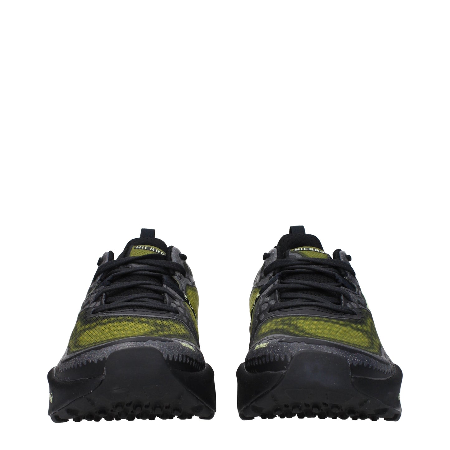 New Balance Men's Sneakers in Fabric  Black/Lime