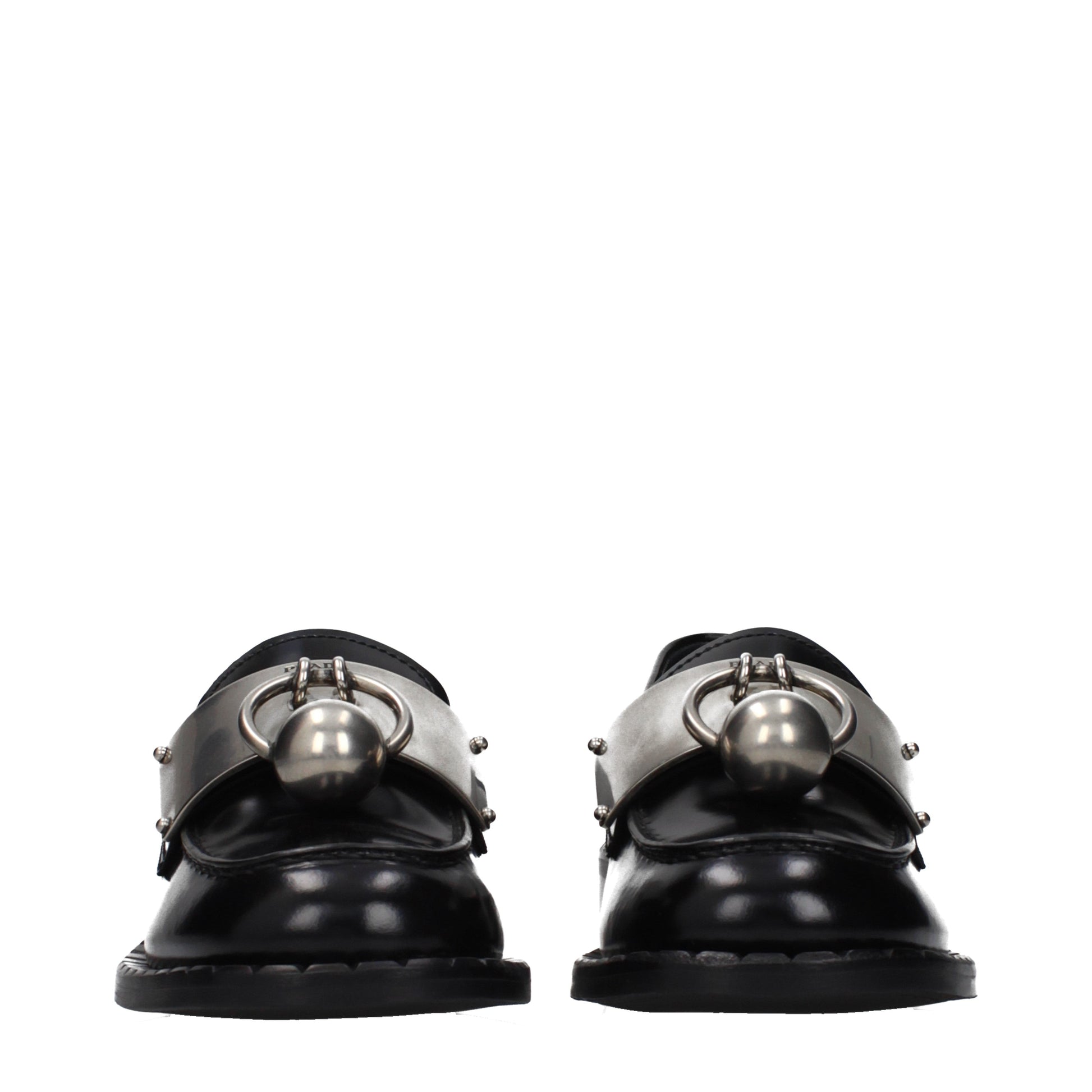 Prada Loafers Women Leather Black