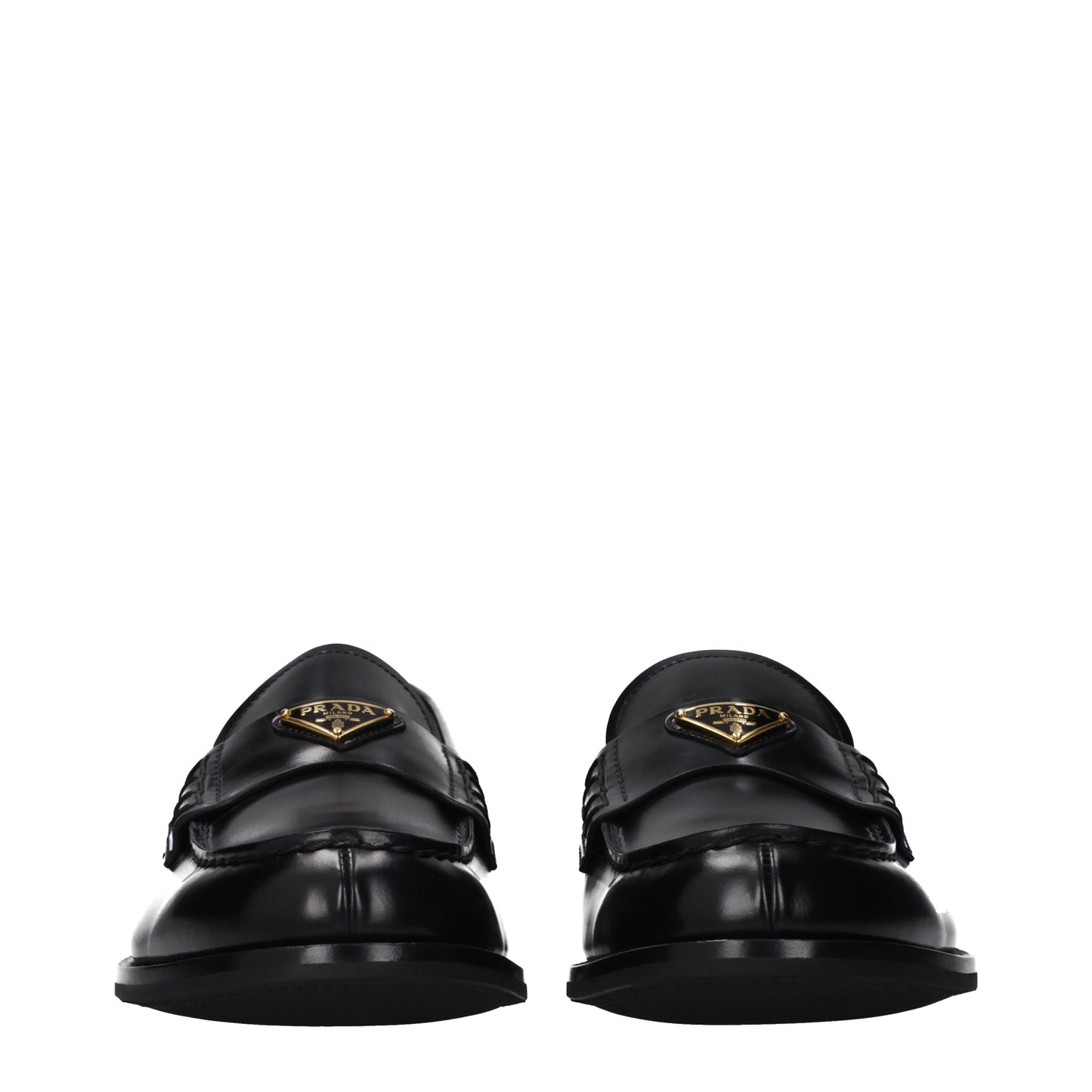 Prada Loafers Men Leather Black