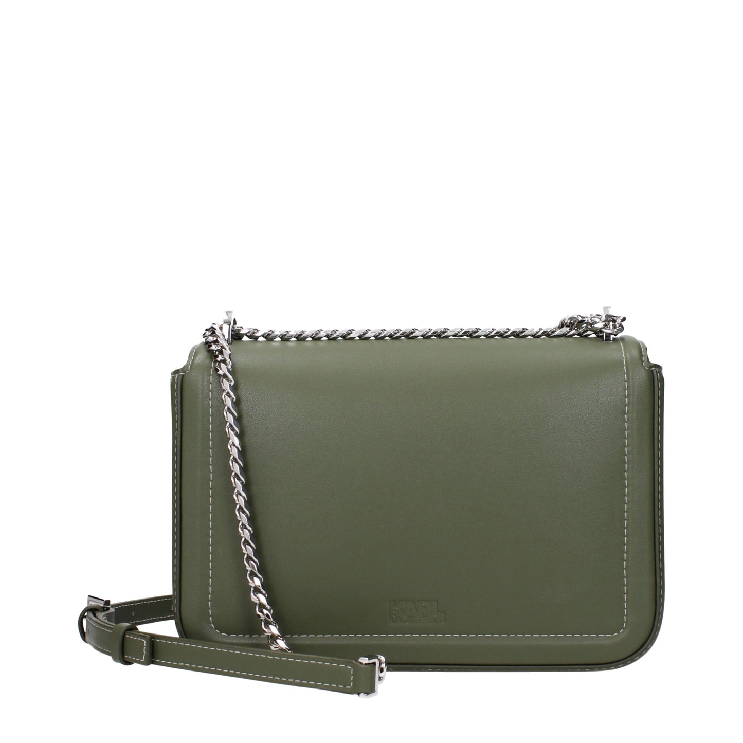 Karl Lagerfeld Shoulder Bags Women Leather Green/Olive