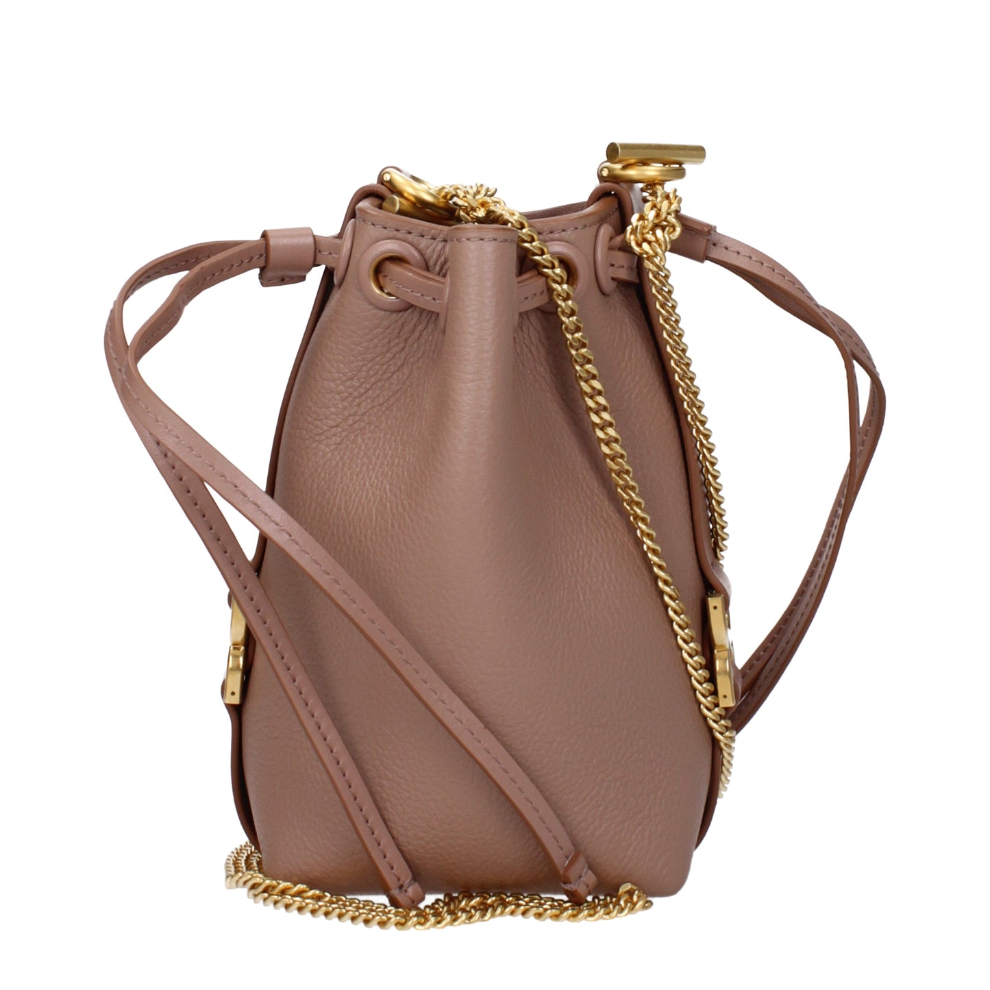 Chloé Crossbody Bags Women Leather Pink/Wood