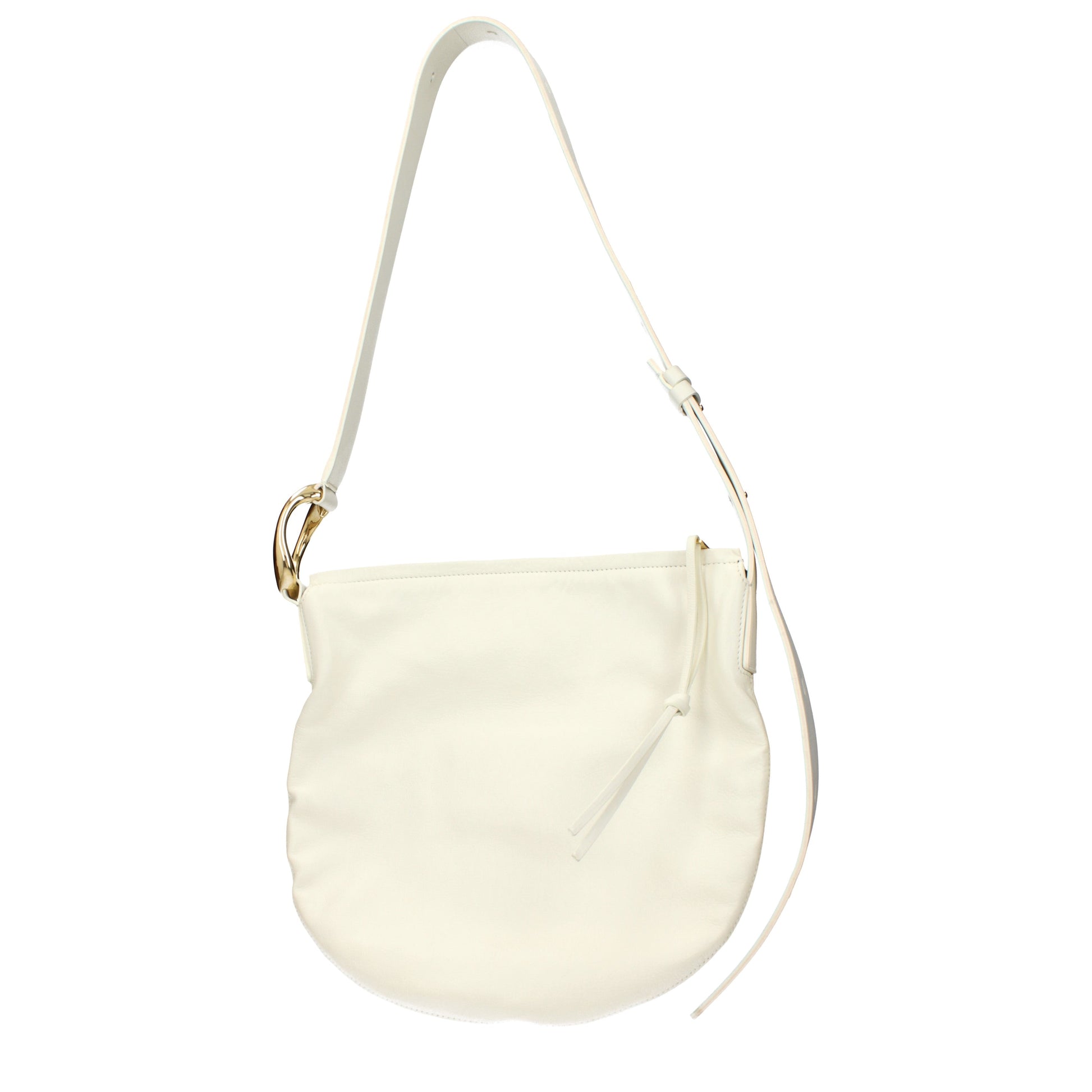 Jil Sander Crossbody Bags Women Leather Beige/Eggshell