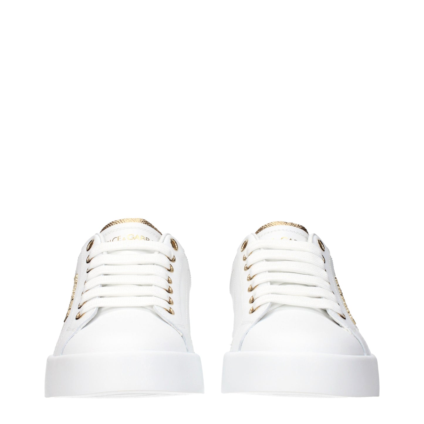 Dolce&Gabbana Sneakers Women Leather White/Gold