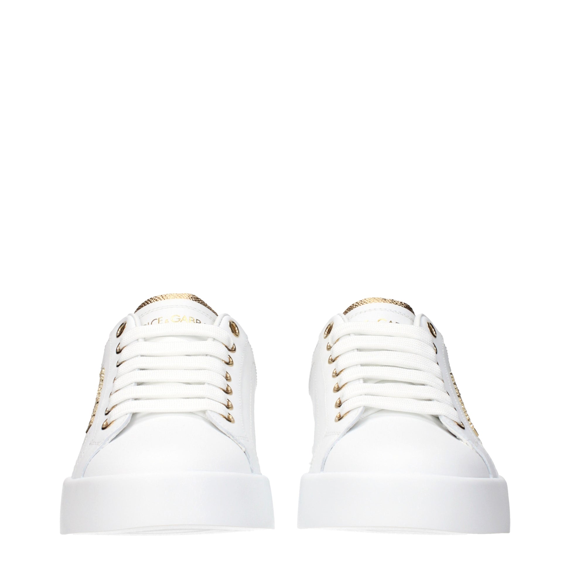 Dolce&Gabbana Sneakers Women Leather White/Gold