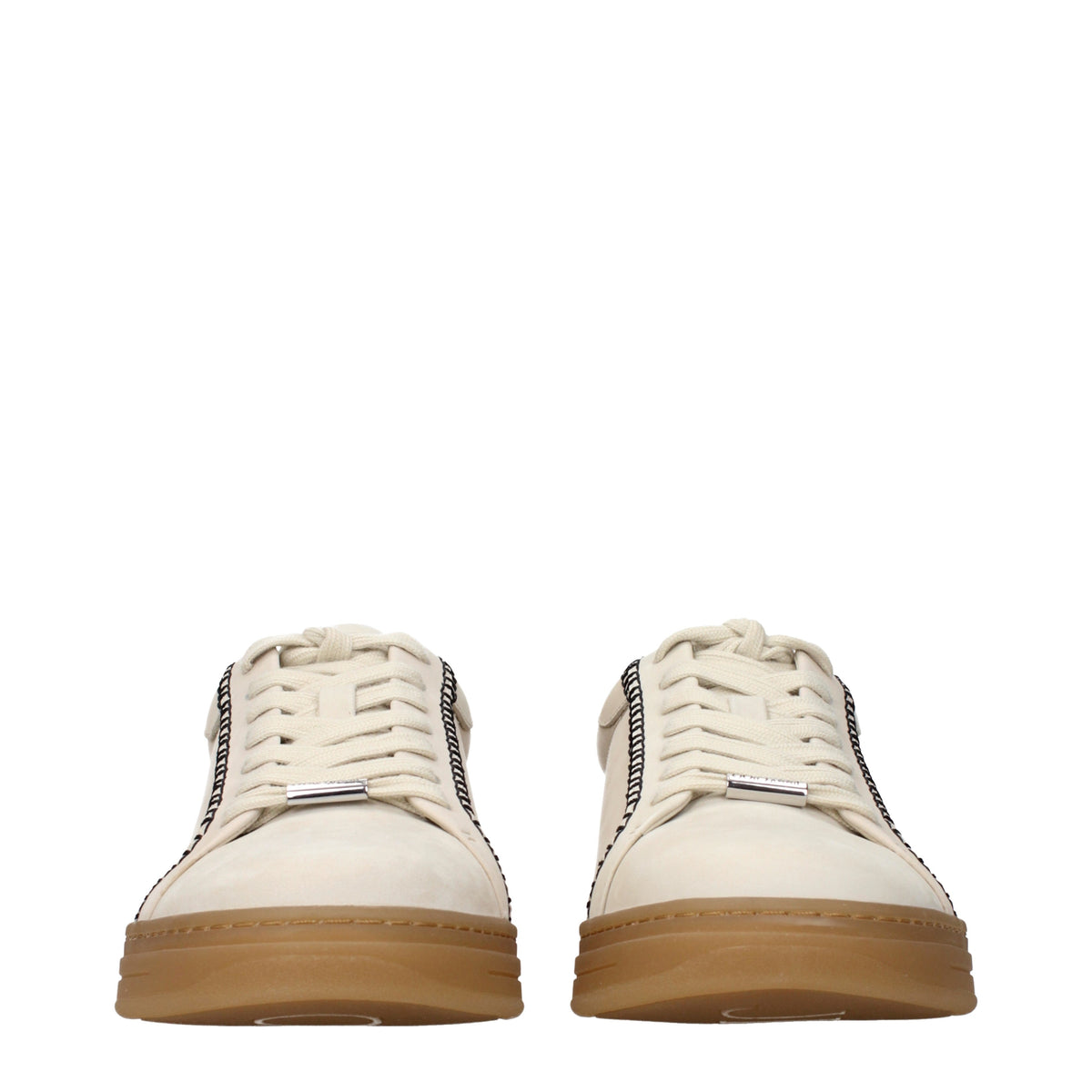 Jimmy Choo Sneakers Men Suede Beige/Black