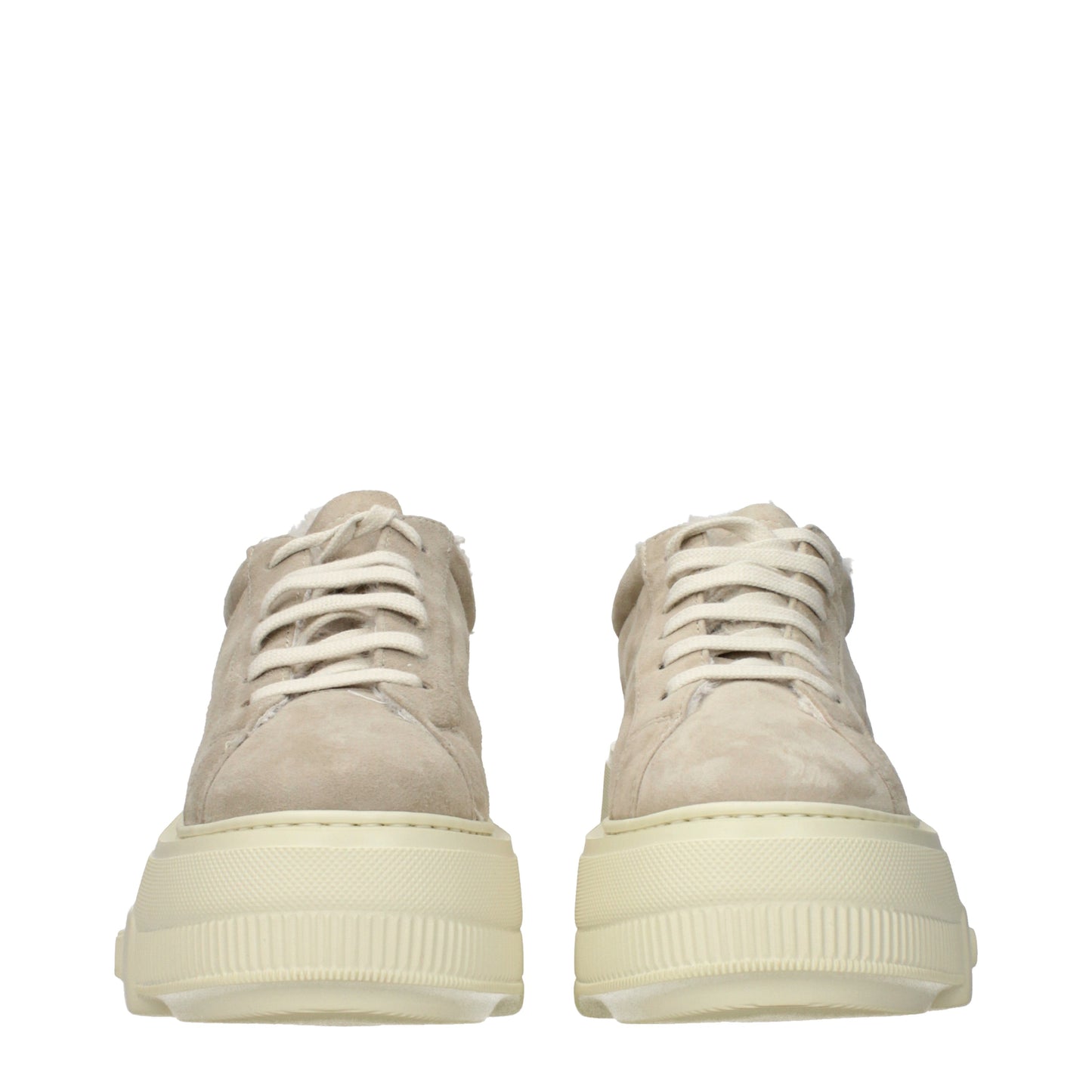 Casadei Sneakers Women Suede Beige
