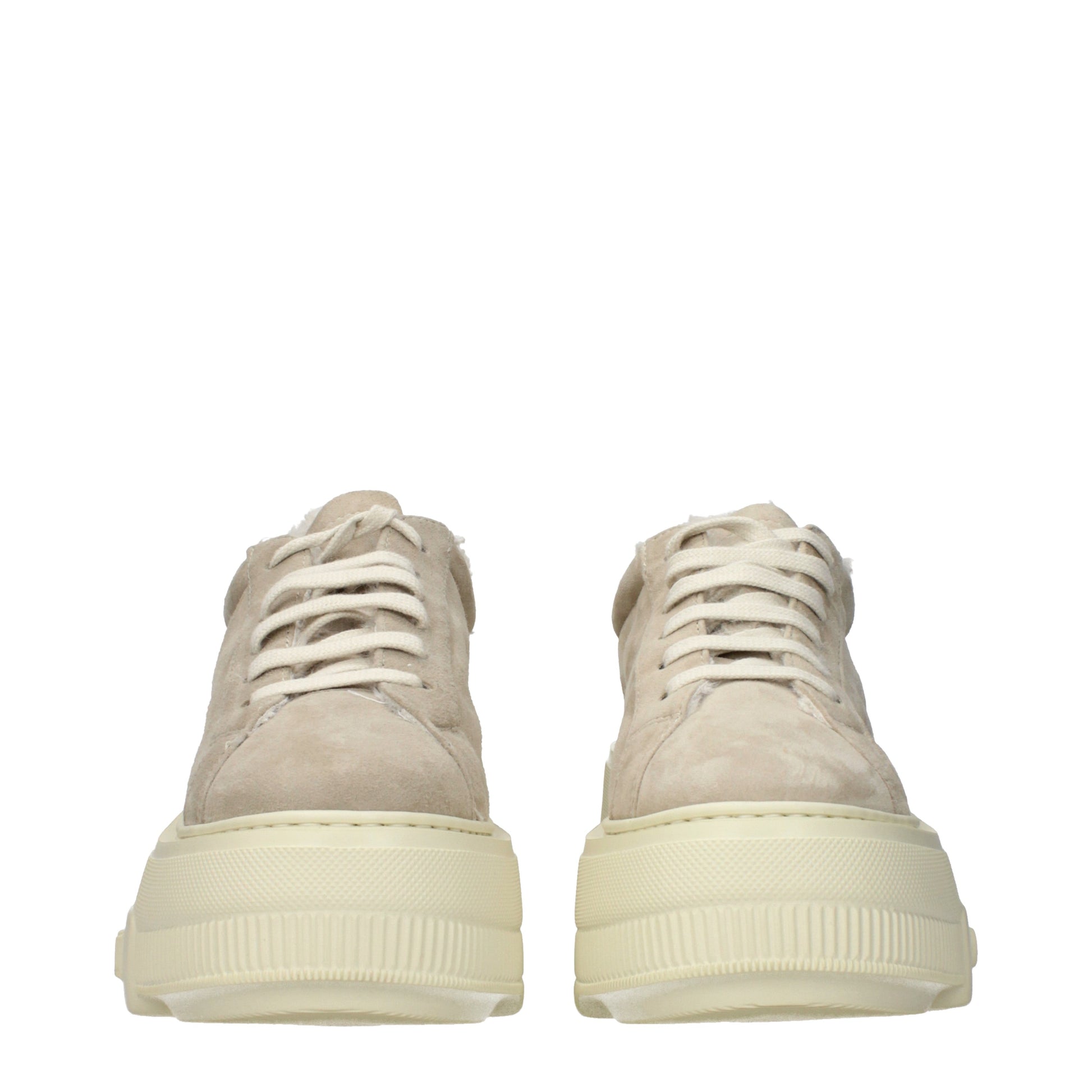 Casadei Sneakers Women Suede Beige