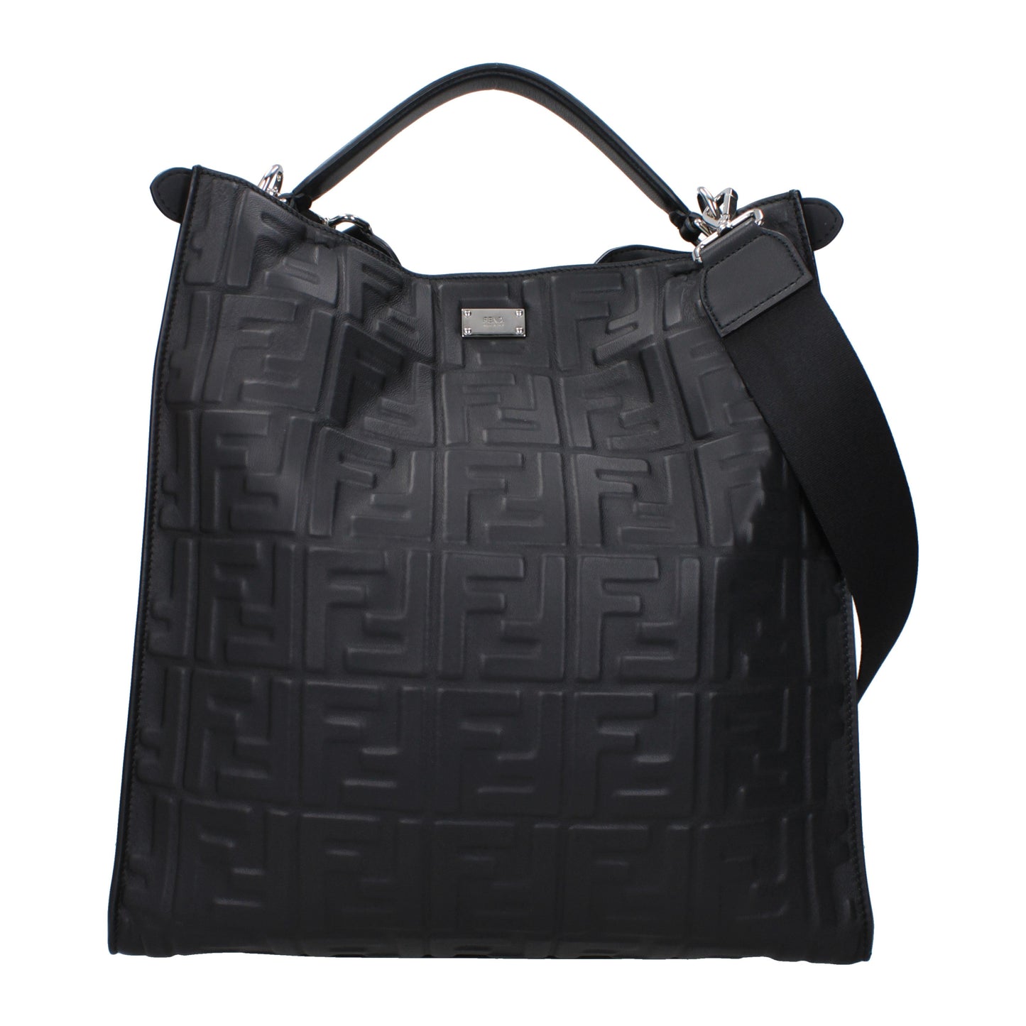 Fendi Handbags Men Leather Black