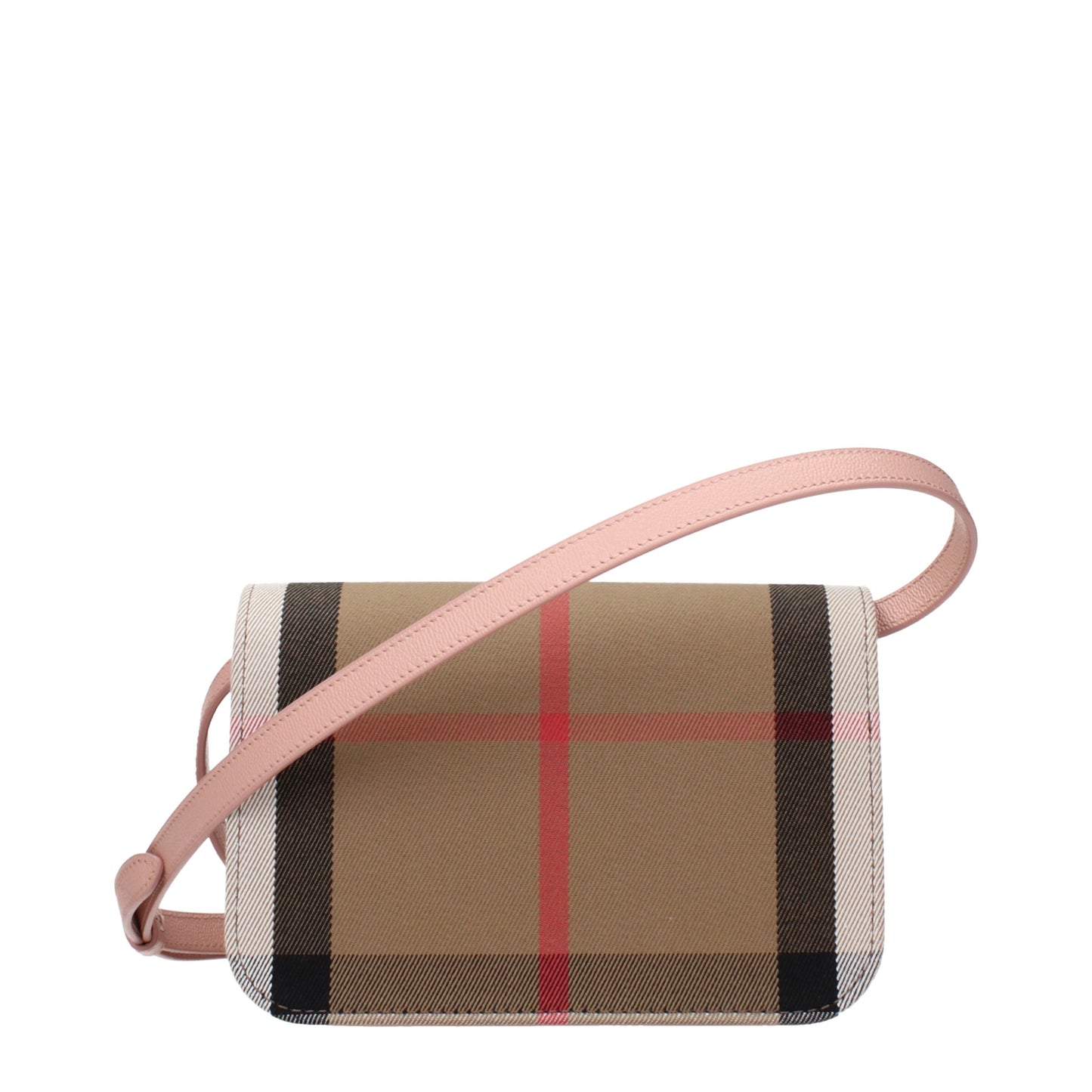 Burberry Clutches Women Fabric  Beige/Pink Powder
