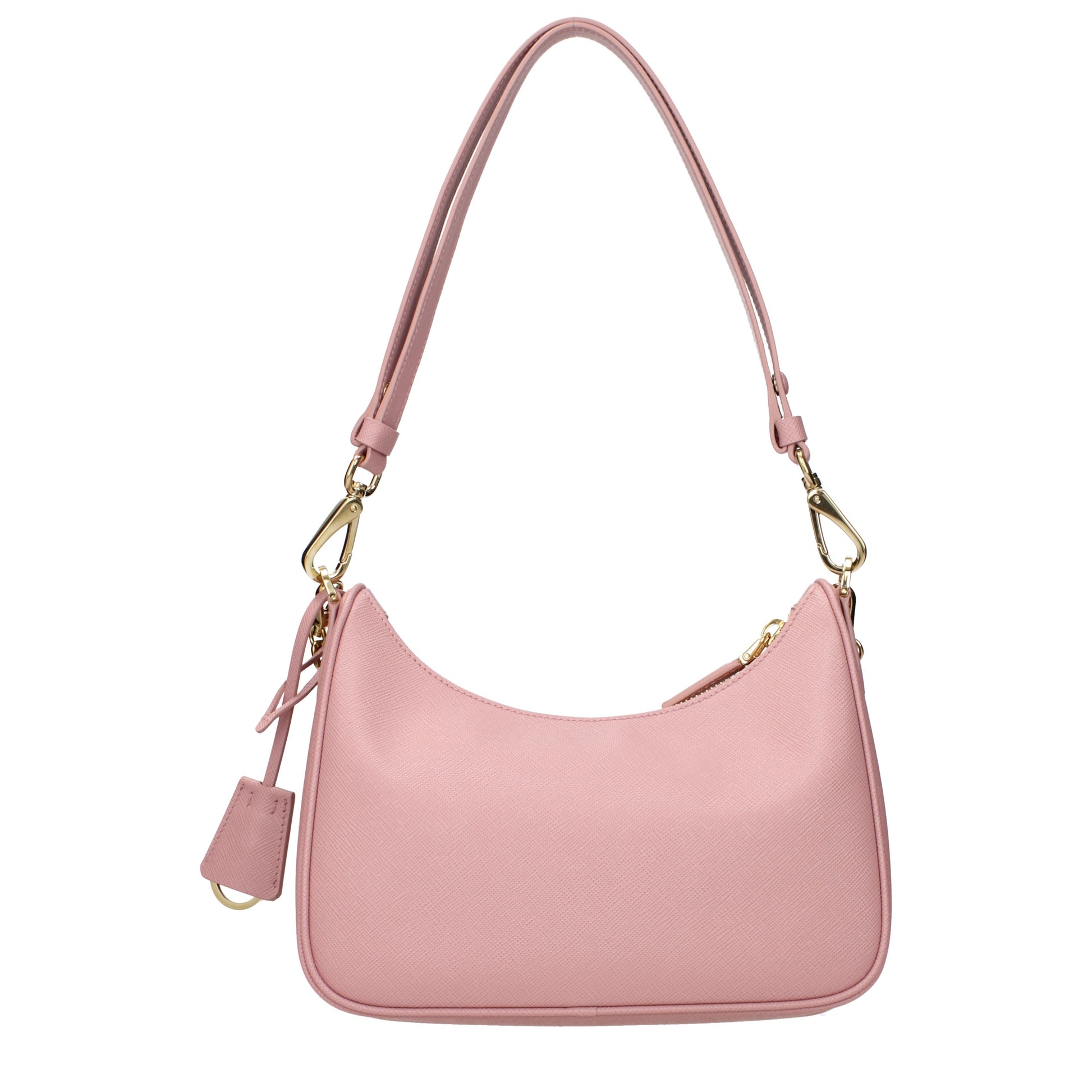Prada Shoulder Bags Women Leather Pink/Peach