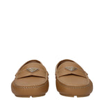 Prada Loafers Men Leather Brown/Natural
