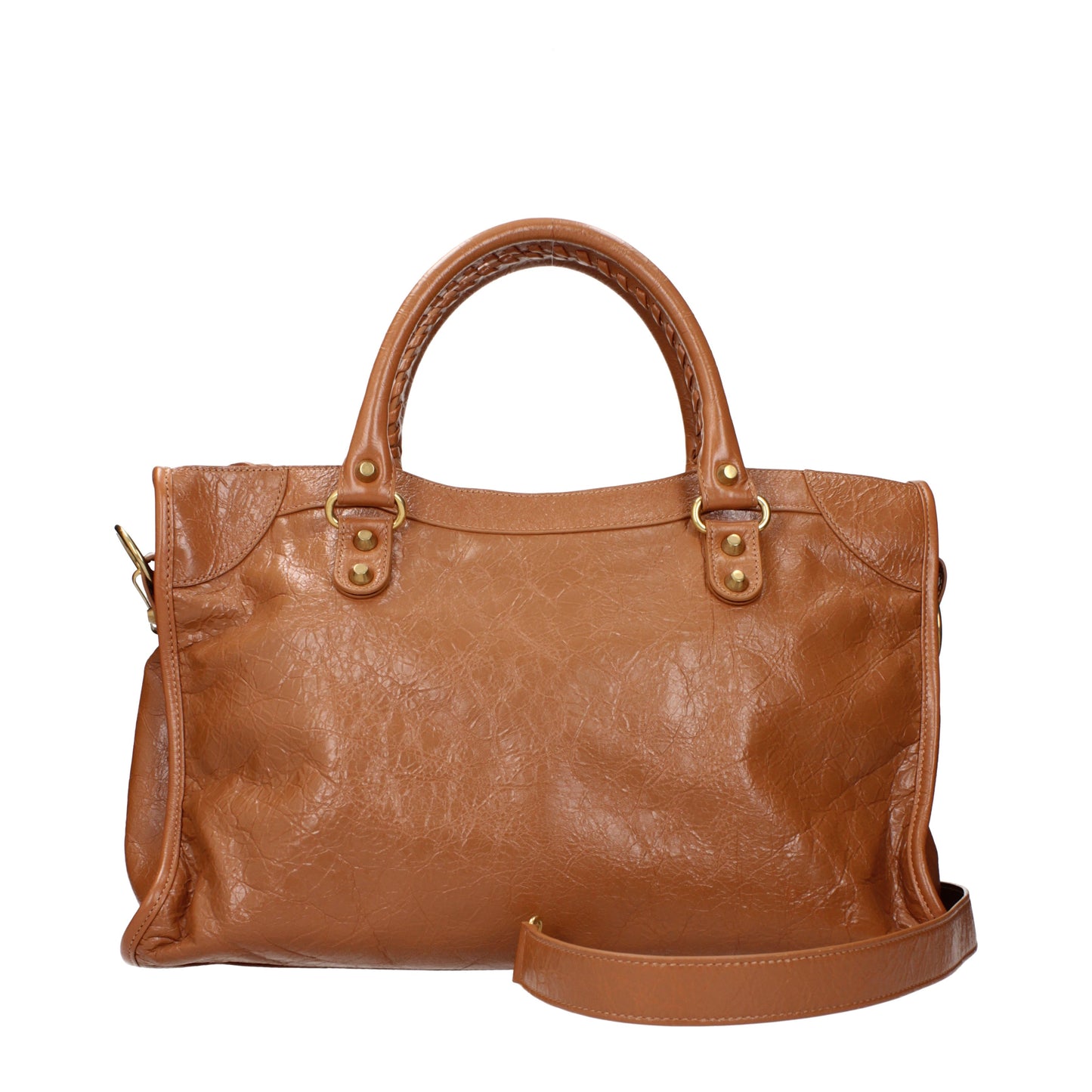 Balenciaga Handbags Women Leather Brown/Camel