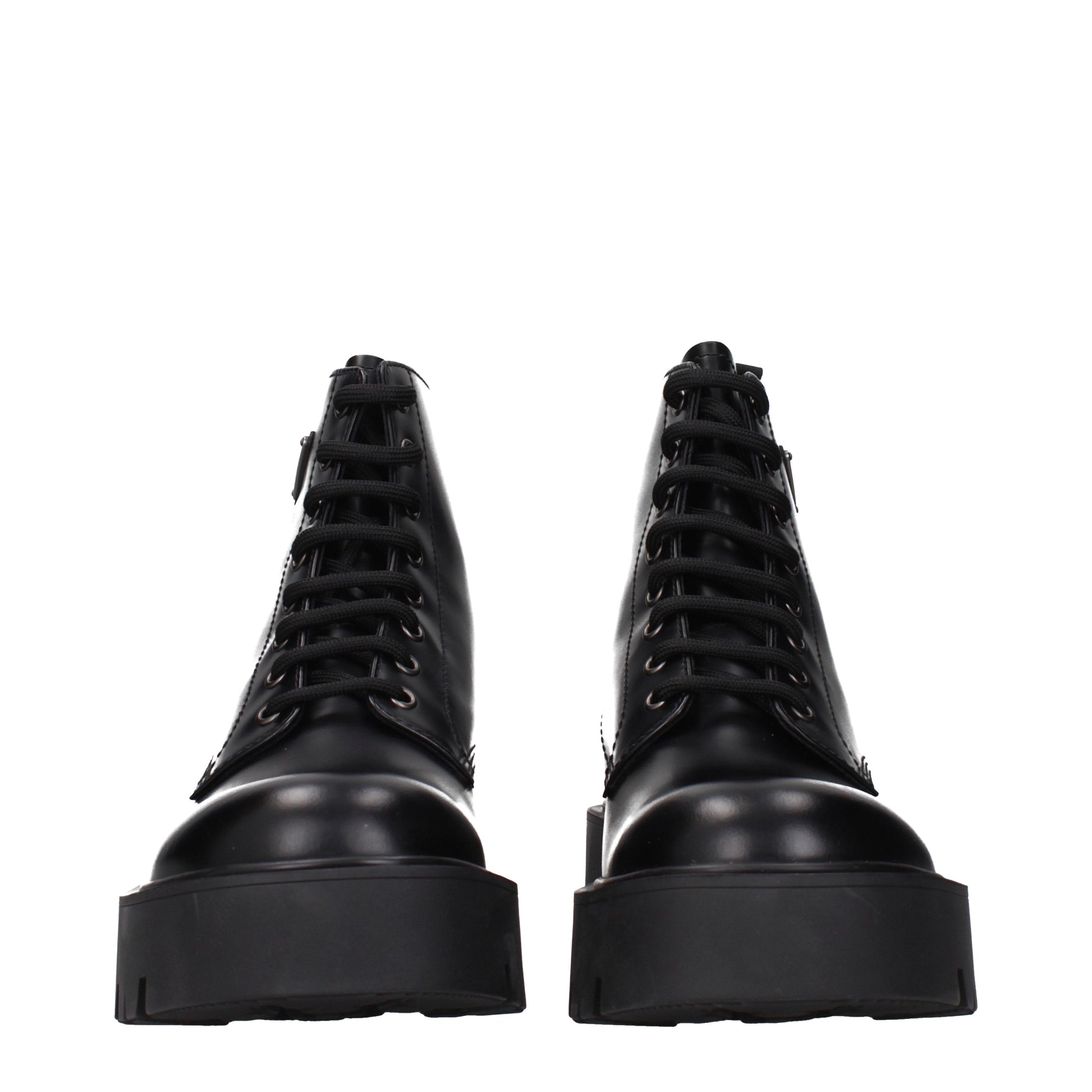 Prada Ankle Boots Men Leather Black