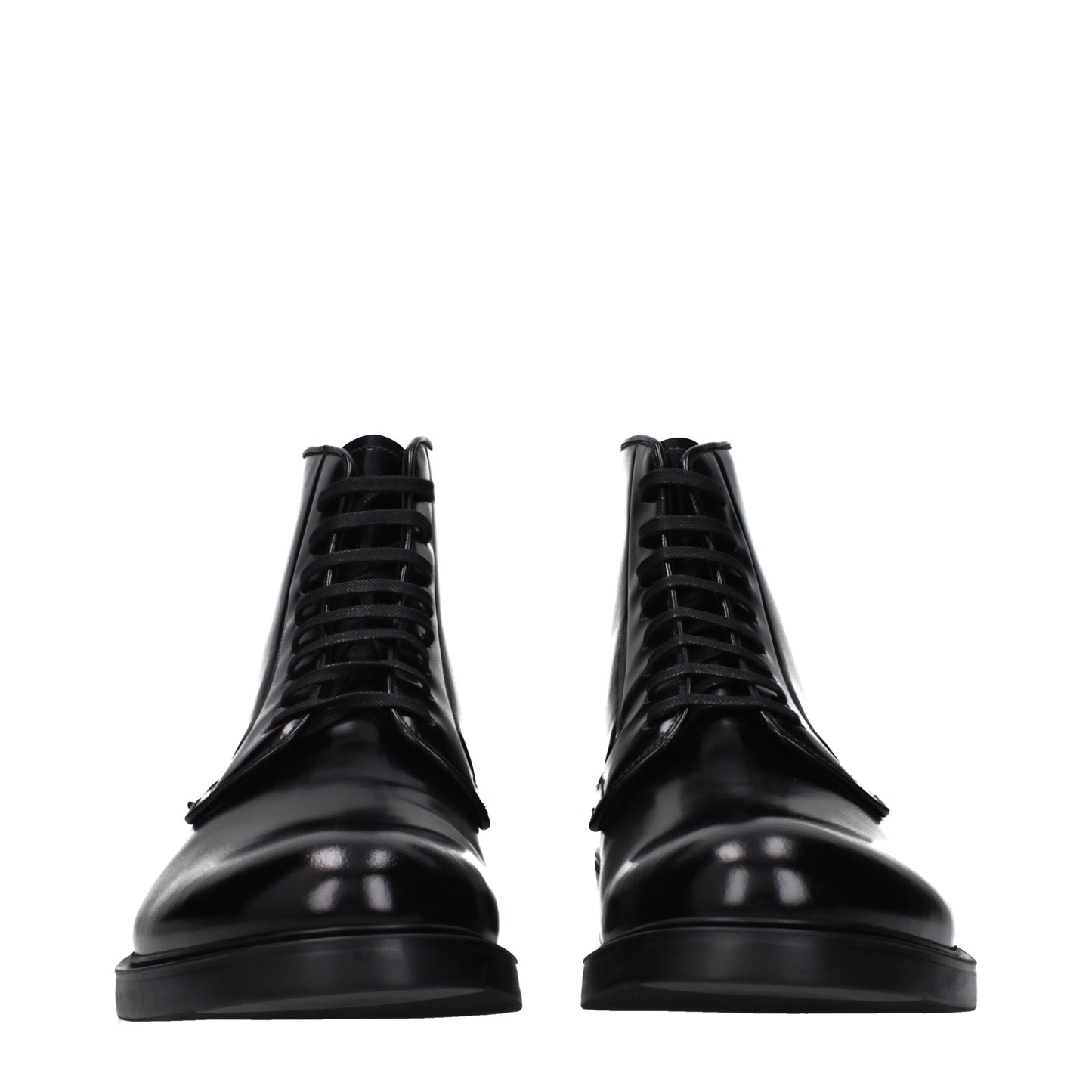 Prada Ankle Boots Men Leather Black