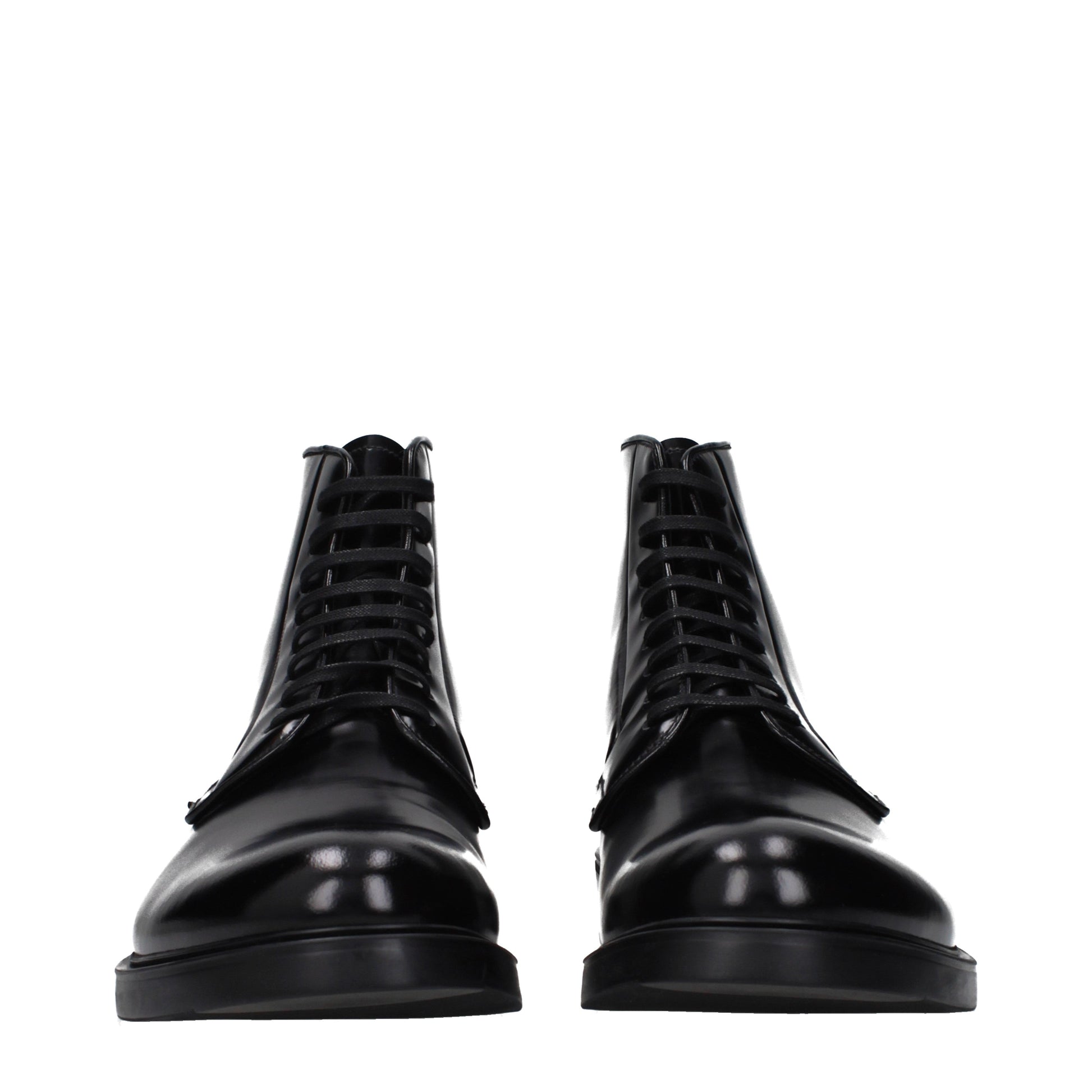 Prada Ankle Boots Men Leather Black