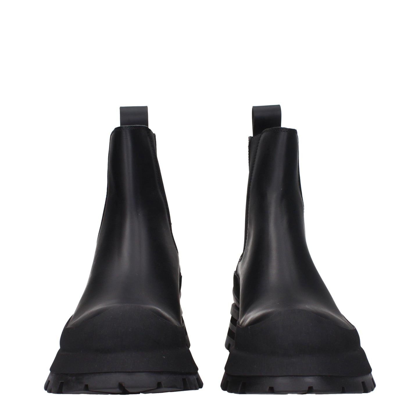 Alexander McQueen Men's Boots in Leather Black