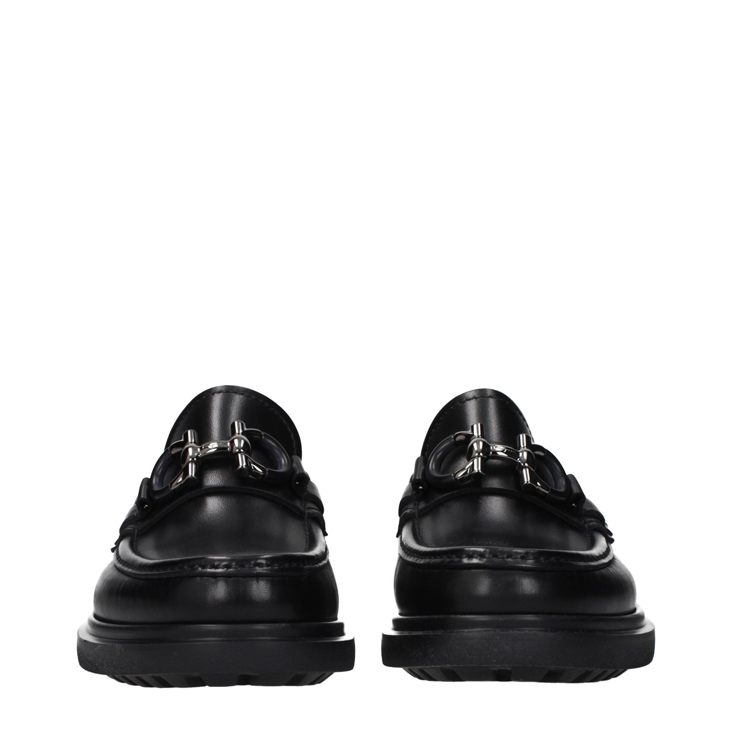 Salvatore Ferragamo Loafers Men Leather Black