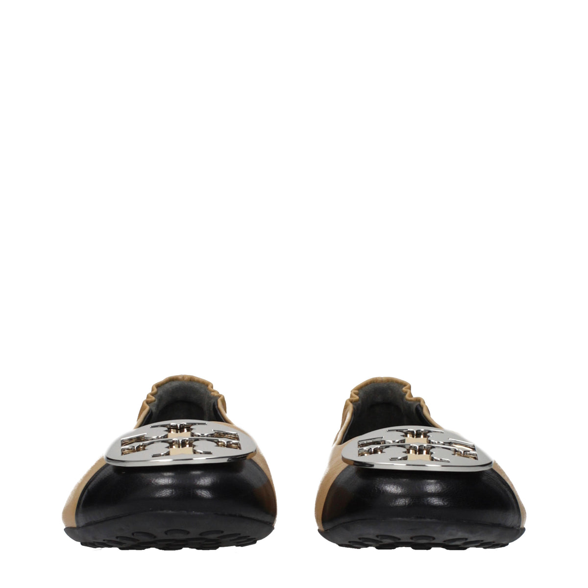 Tory Burch Ballet Flats Women Leather Beige/Black