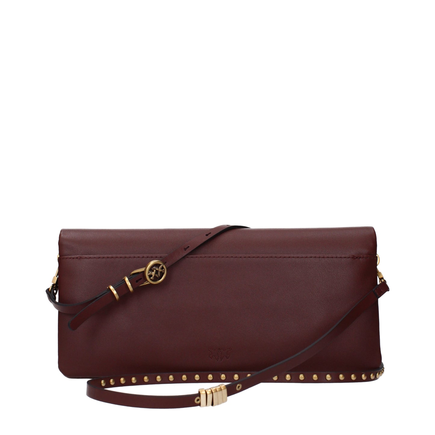Pinko Clutches Women Leather Red/Burgundy