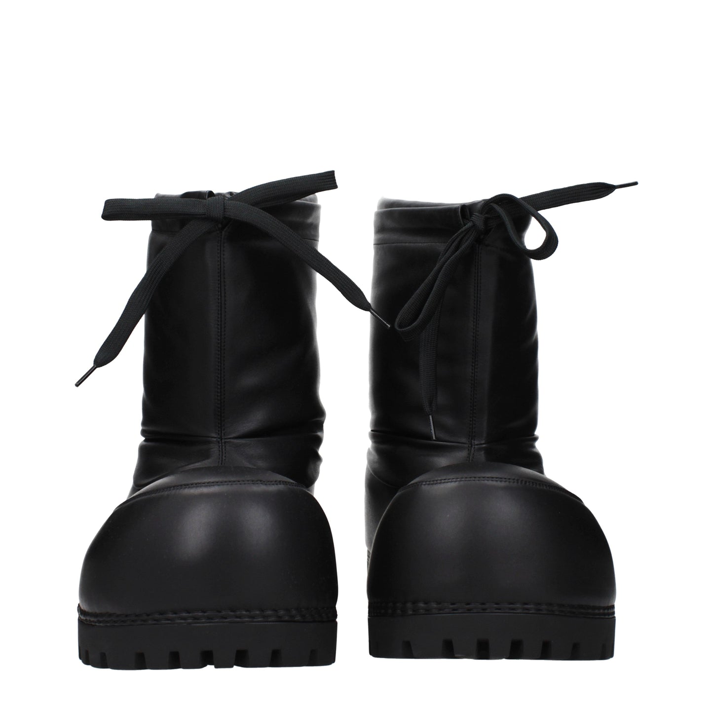 Balenciaga Ankle Boots Women Leather Black