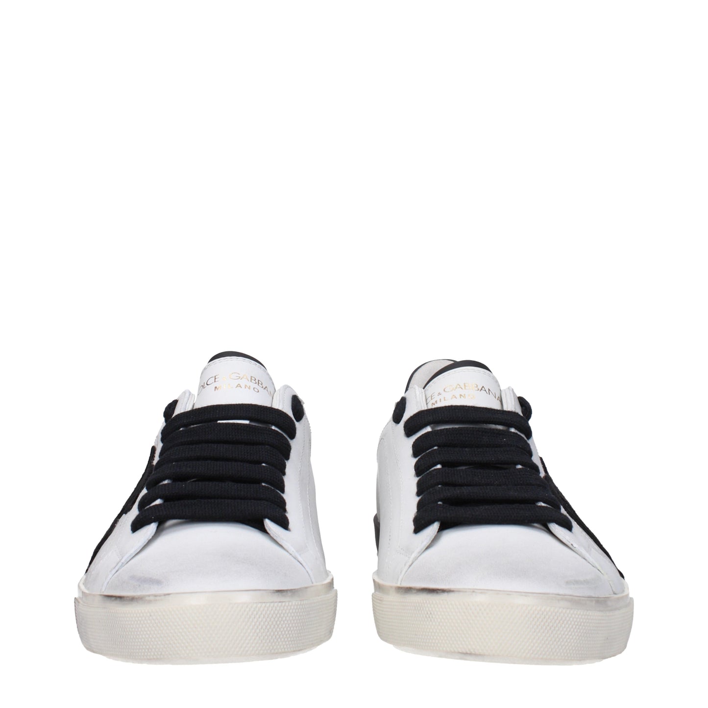 Dolce&Gabbana Men's Sneakers in Leather White/Black