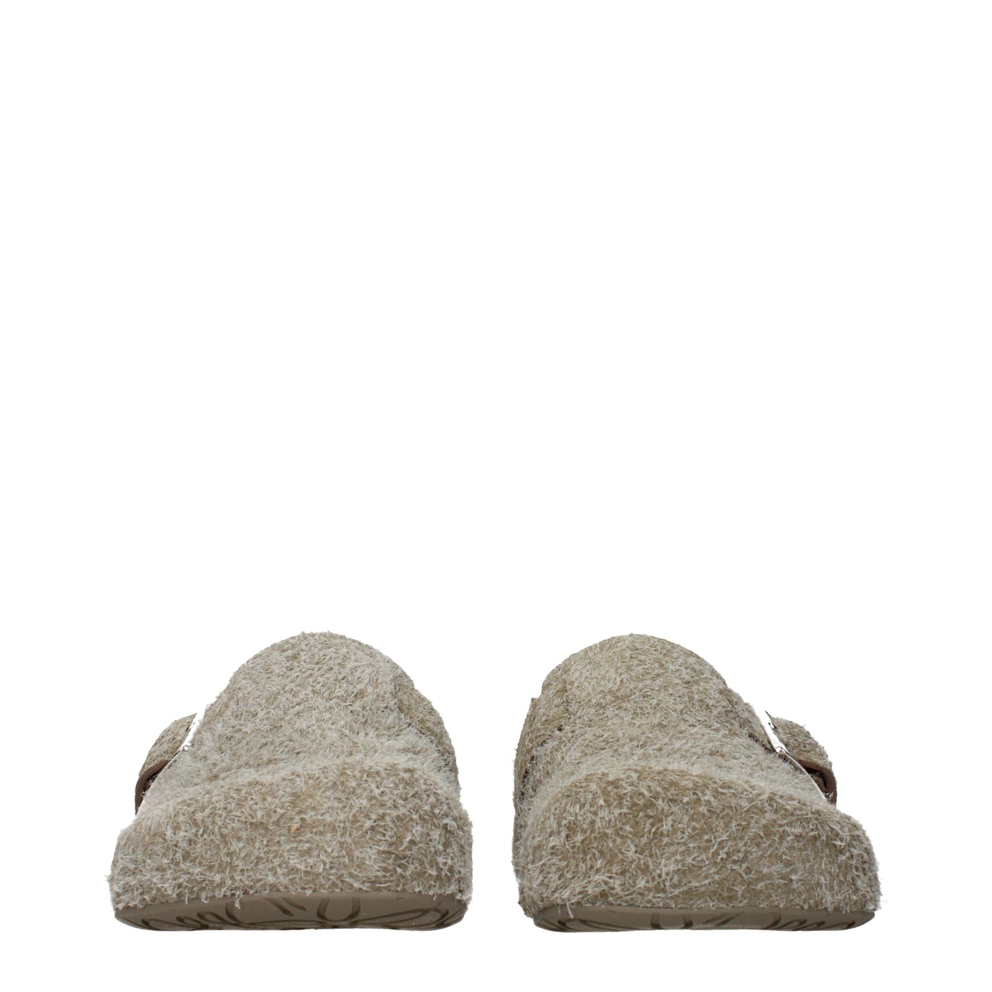 Loewe Slippers and Clogs Men Suede Green/Khaki