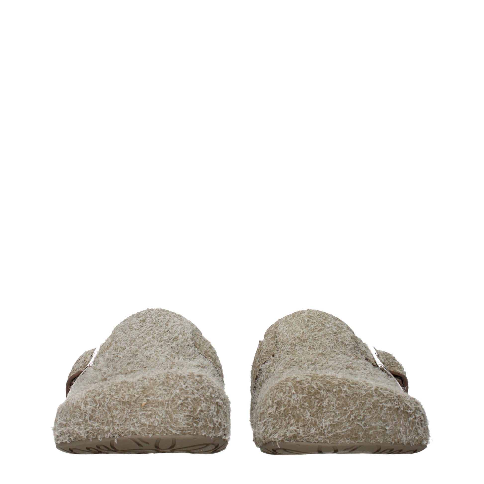 Loewe Slippers and Clogs Men Suede Green/Khaki