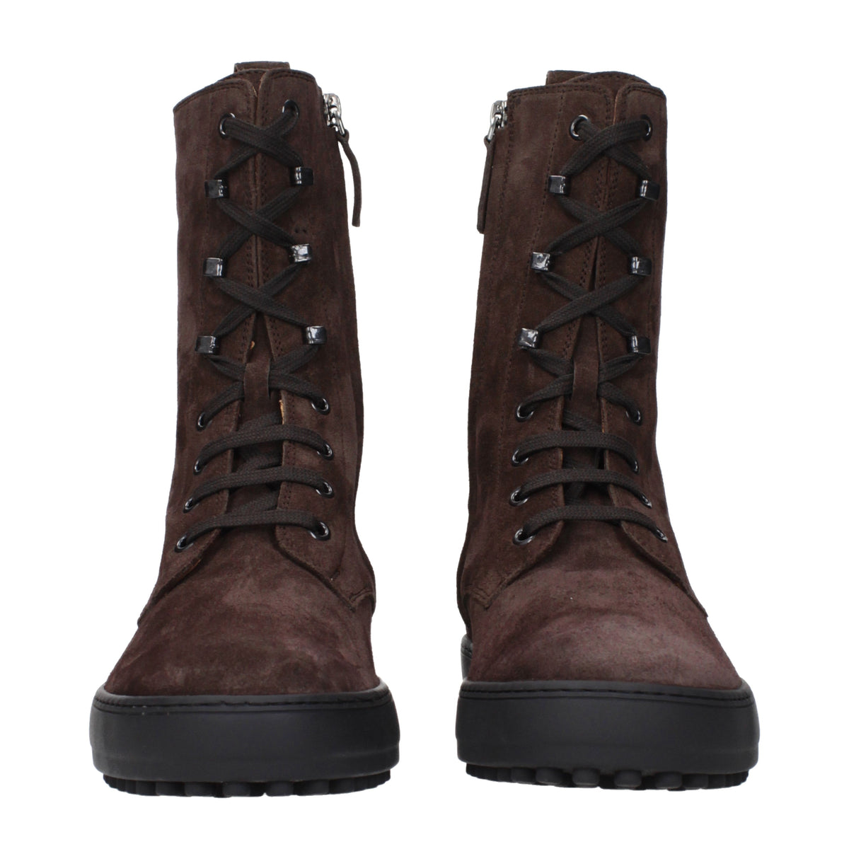 Tod's Ankle Boots Women Suede Brown/Rosewood