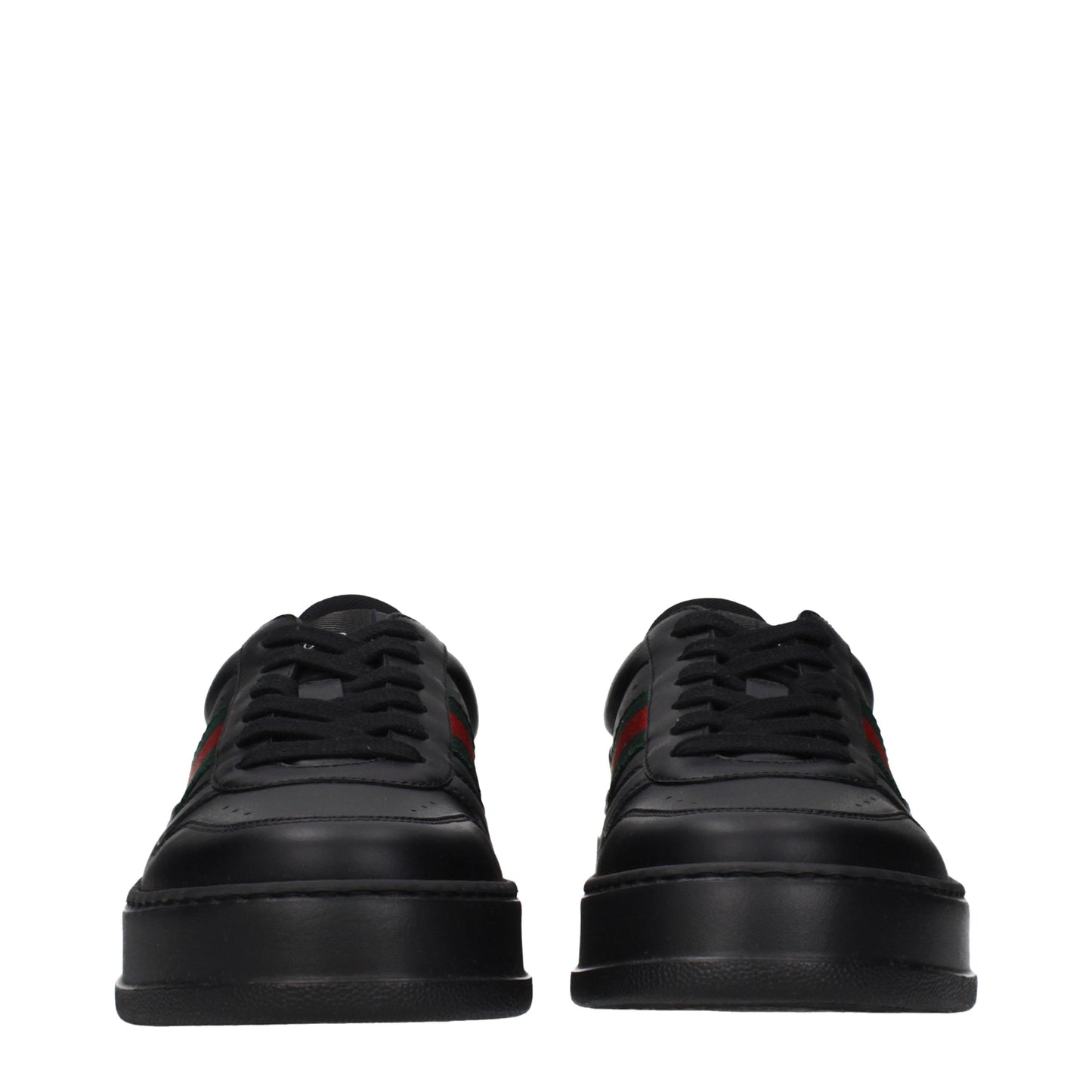 Gucci Sneakers Men Leather Black