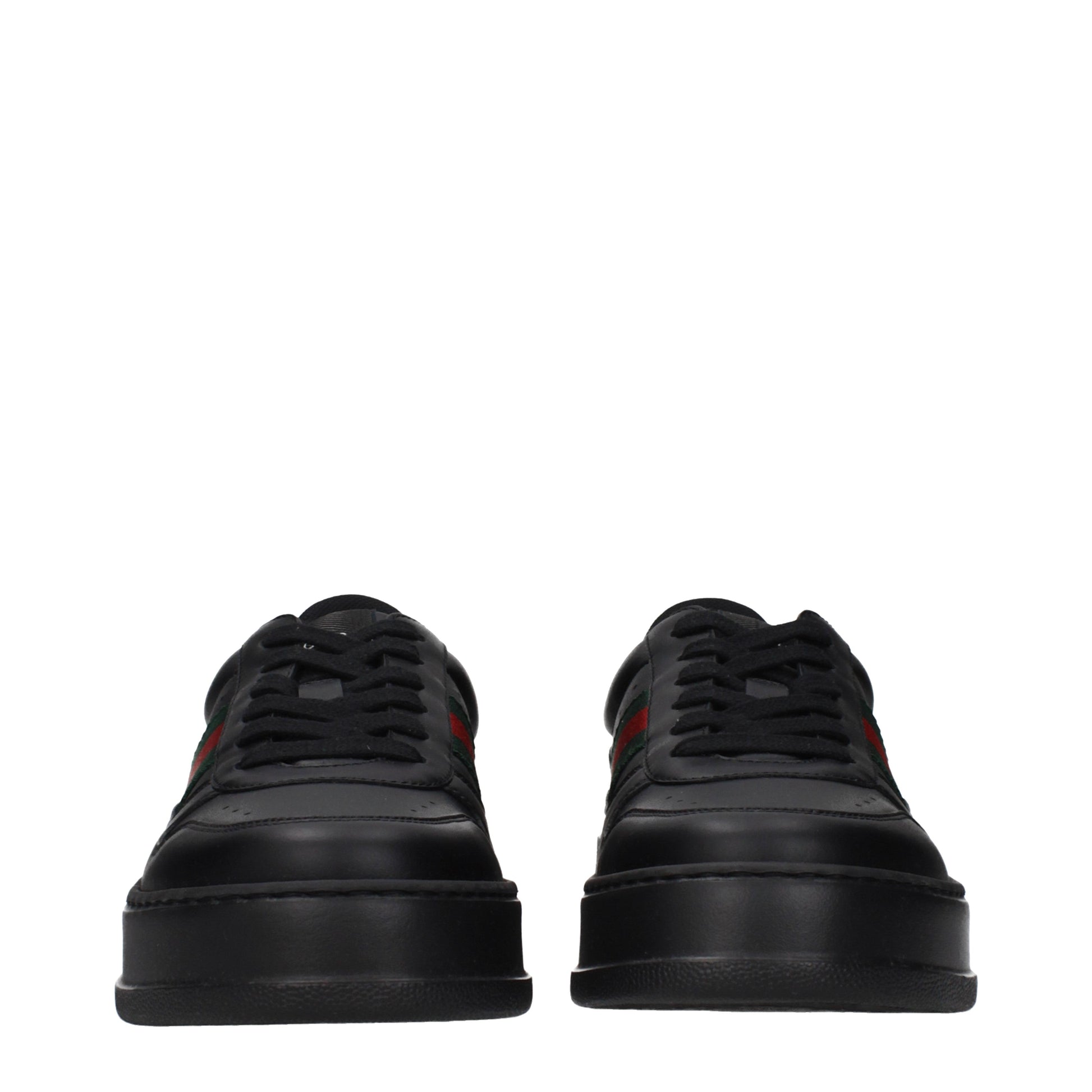 Gucci Sneakers Men Leather Black